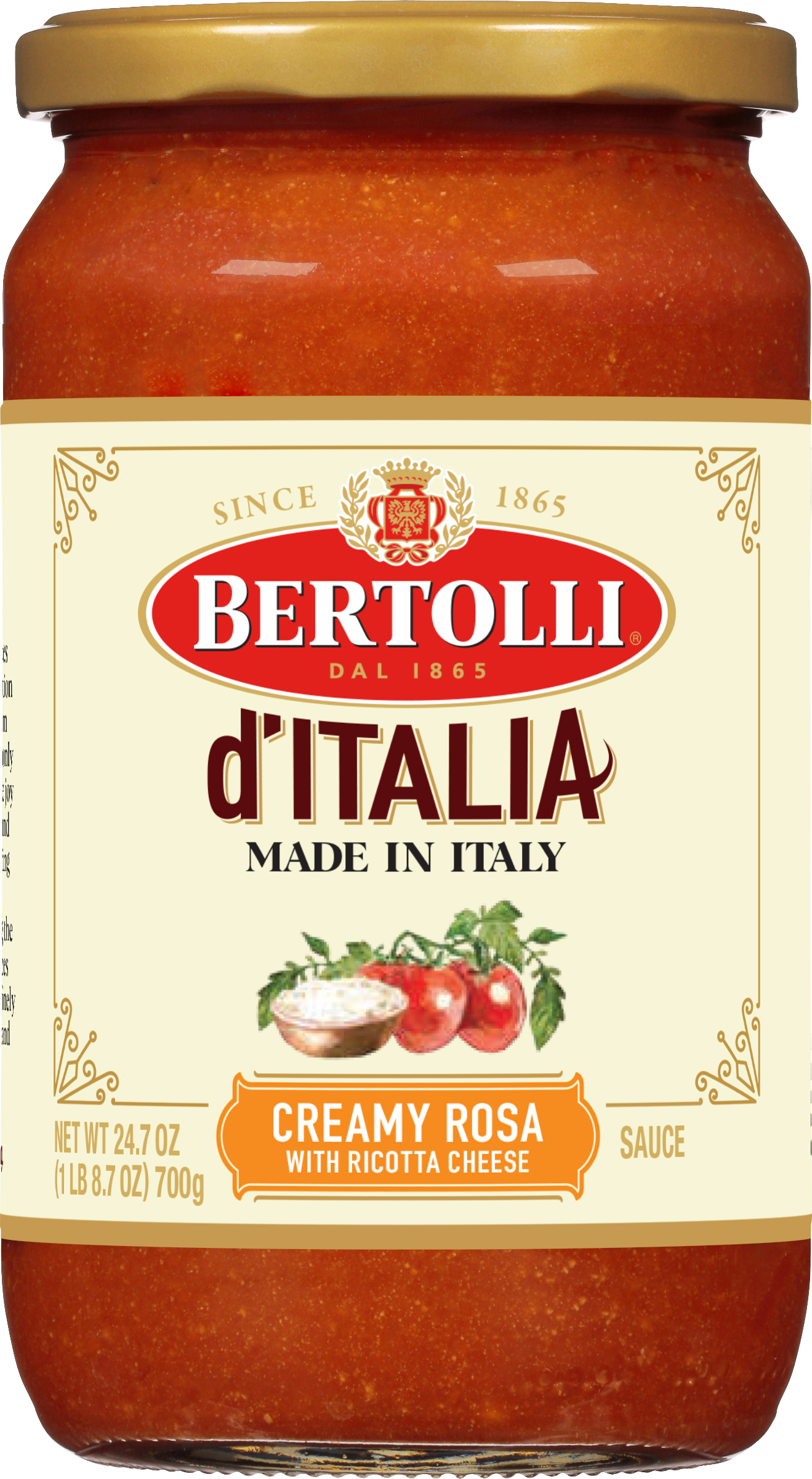 Sauce, Creamy Rosa with Ricotta Cheese