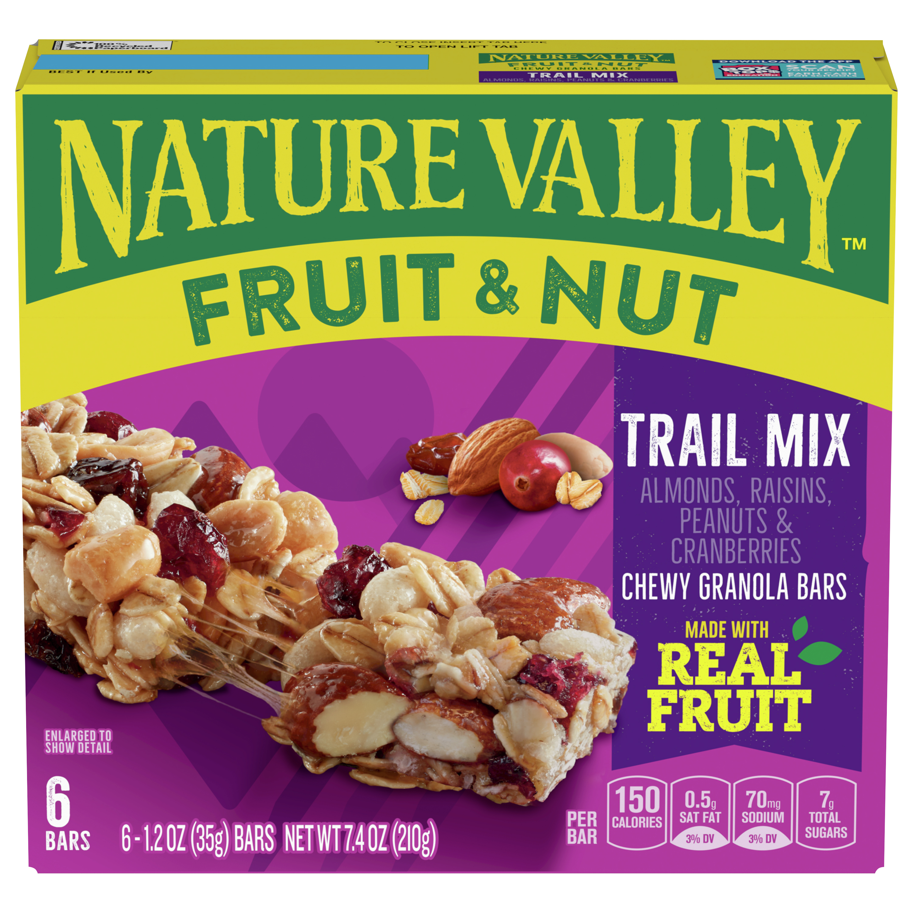 Granola Bar, Fruit & Nut, Trail Mix, Chewy