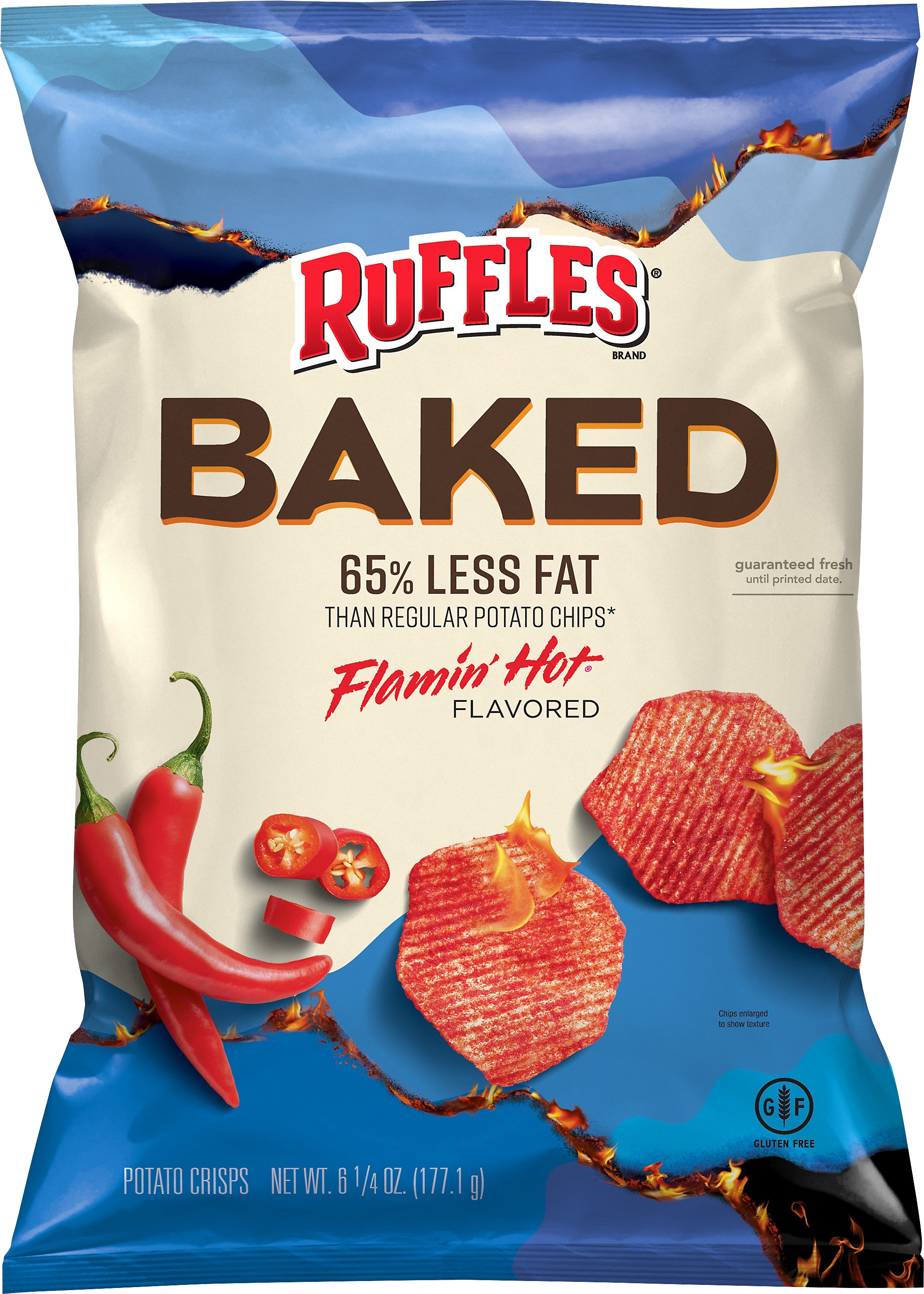 Potato Crisps, Flamin' Hot Flavored, Baked