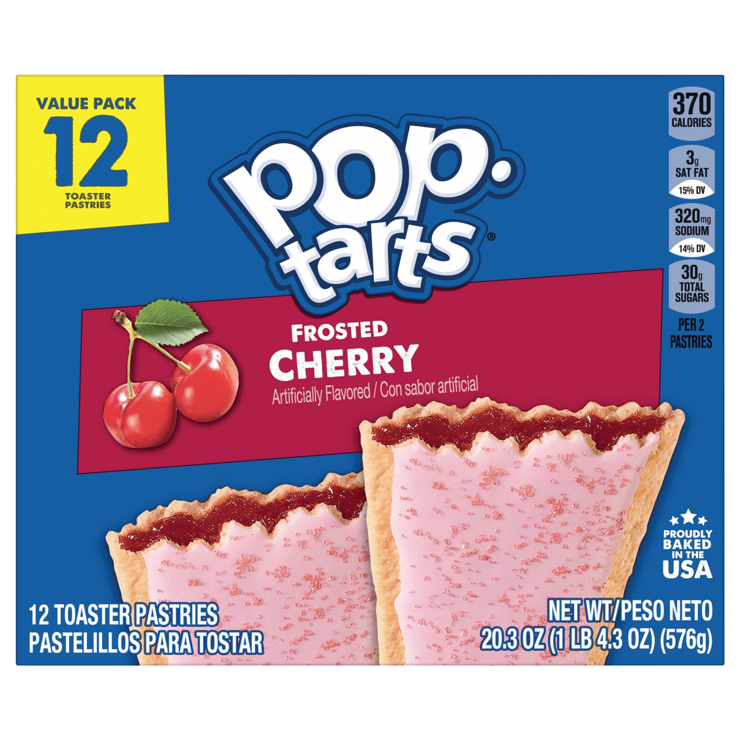 Toaster Pastries, Cherry, Frosted, Value Pack