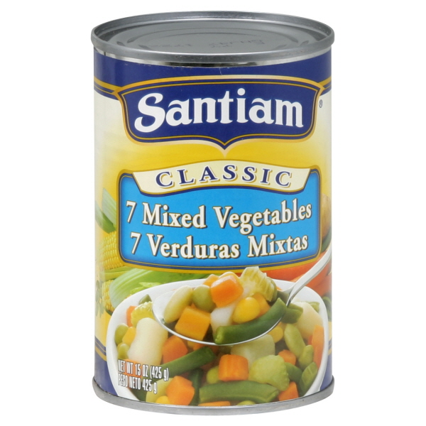Santiam 7 Mixed Vegetables 15 Oz