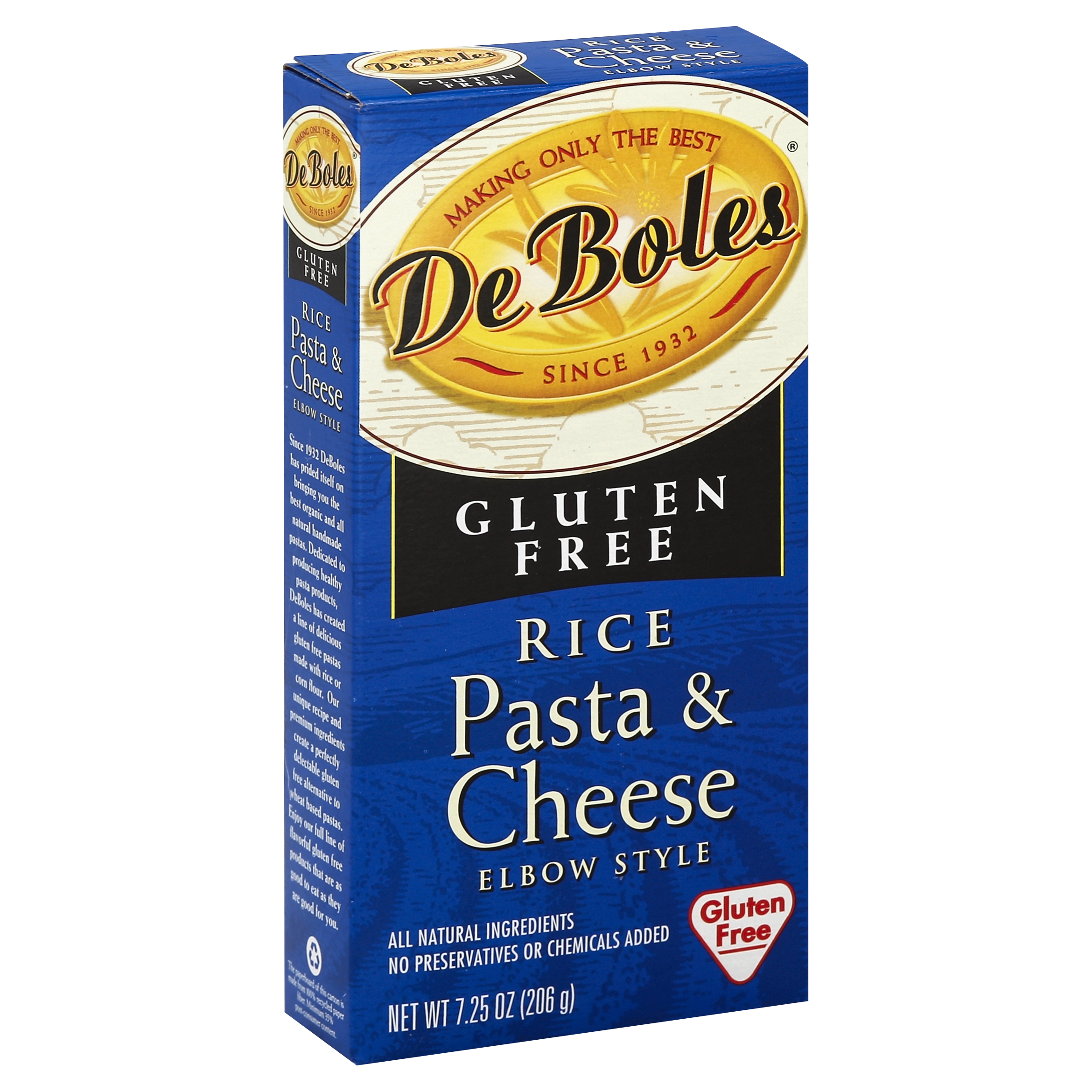 De Boles Rice Pasta & Cheese 7.25 Oz