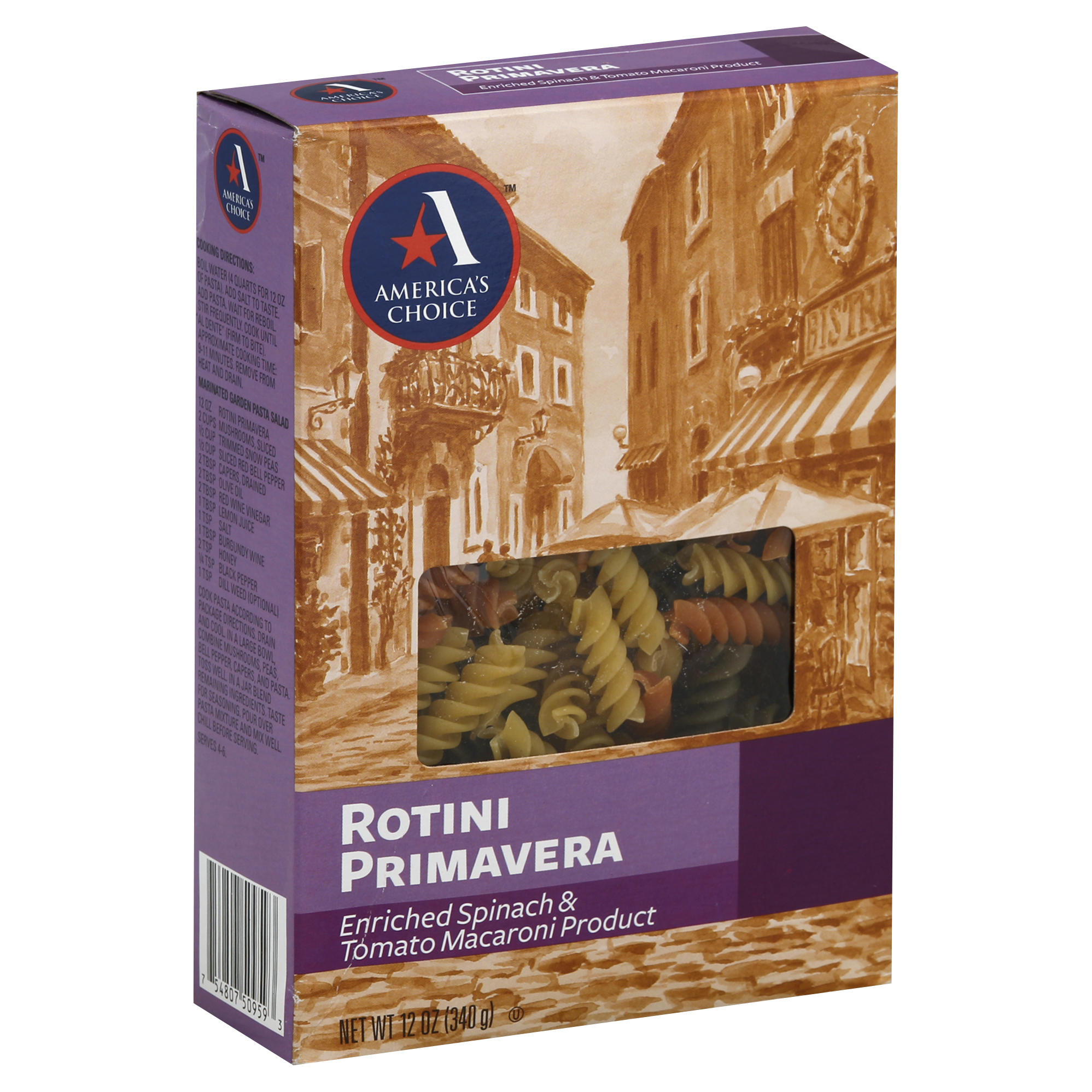 America's Choice Rotini Primavera 12 Oz