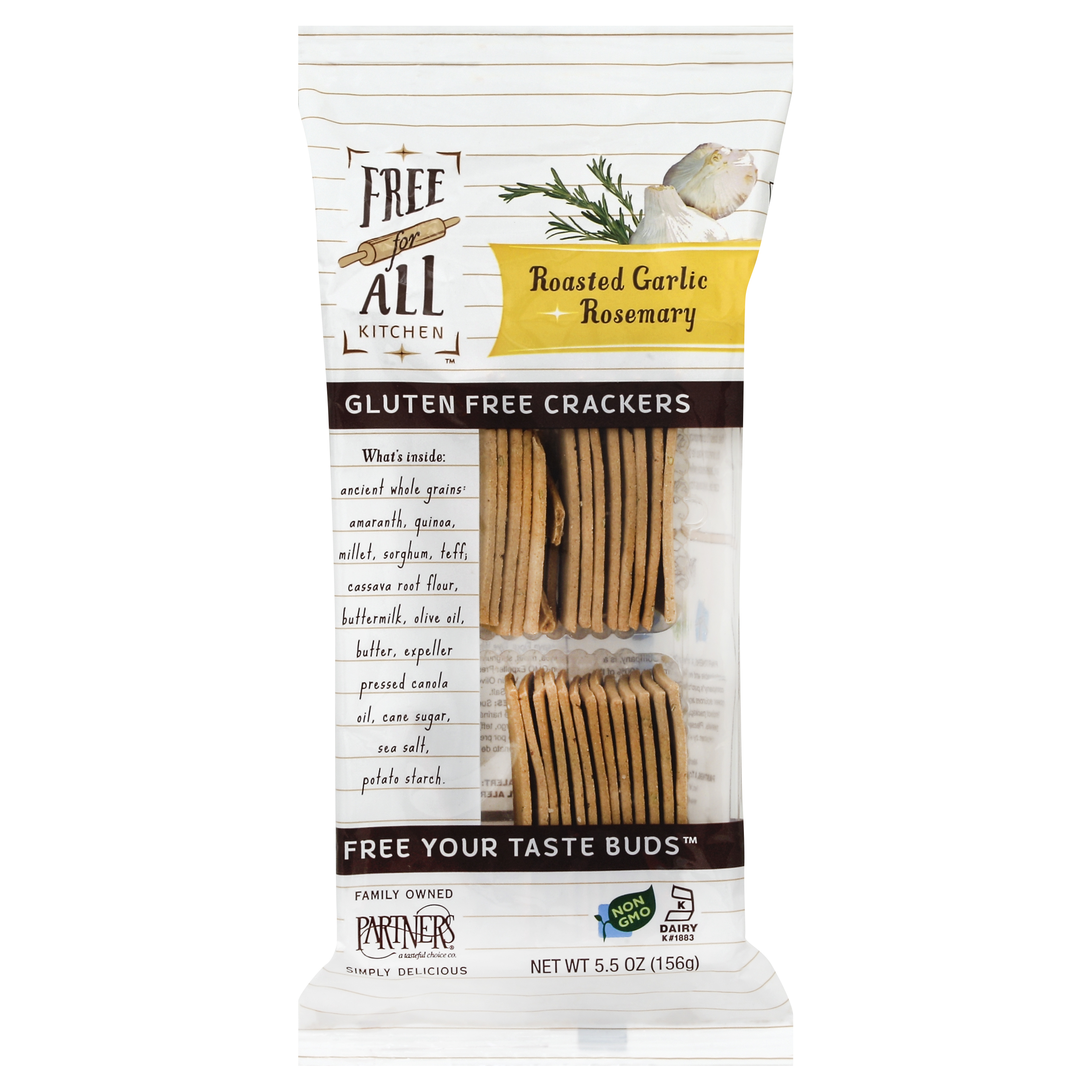 Free For All Kitchen Crackers 5.5 Oz