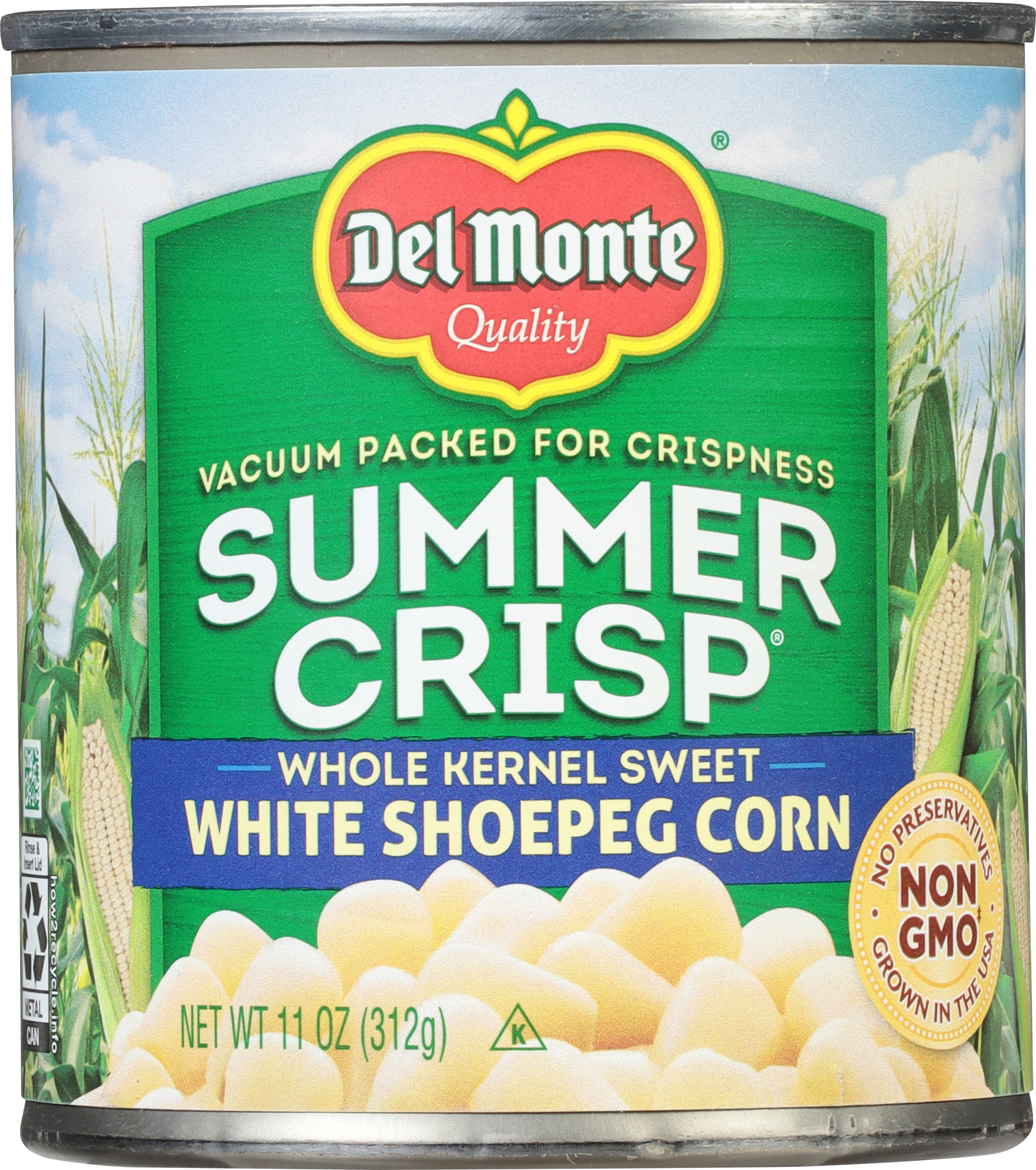 Corn, White Shoepeg, Whole Kernel Sweet