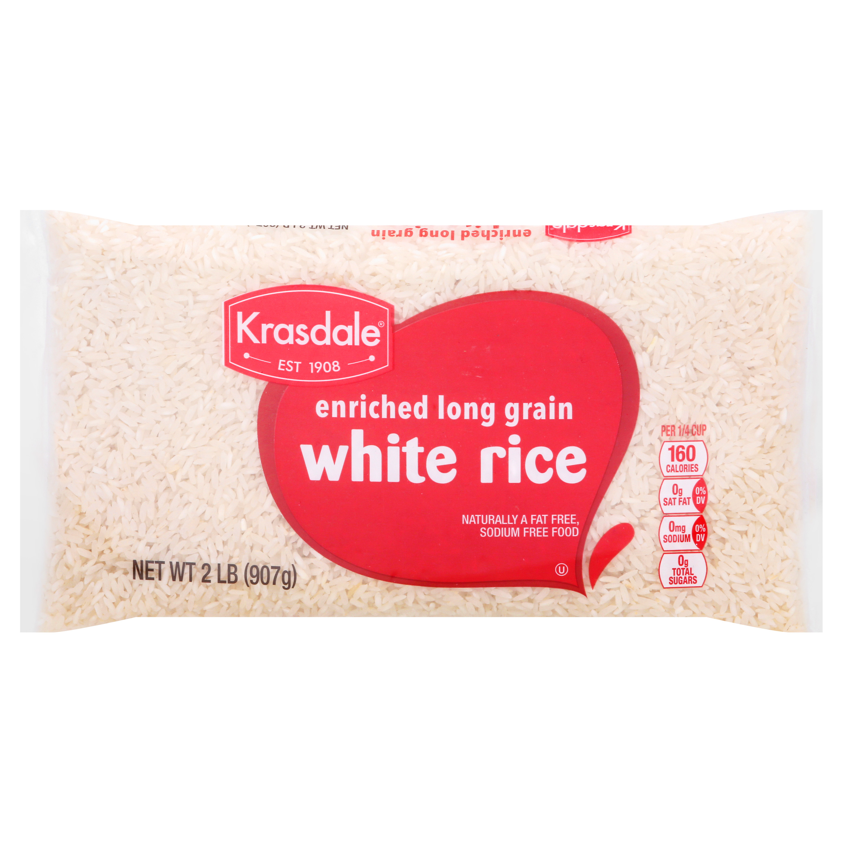 Krasdale Enriched Long Grain White Rice 2 Lb
