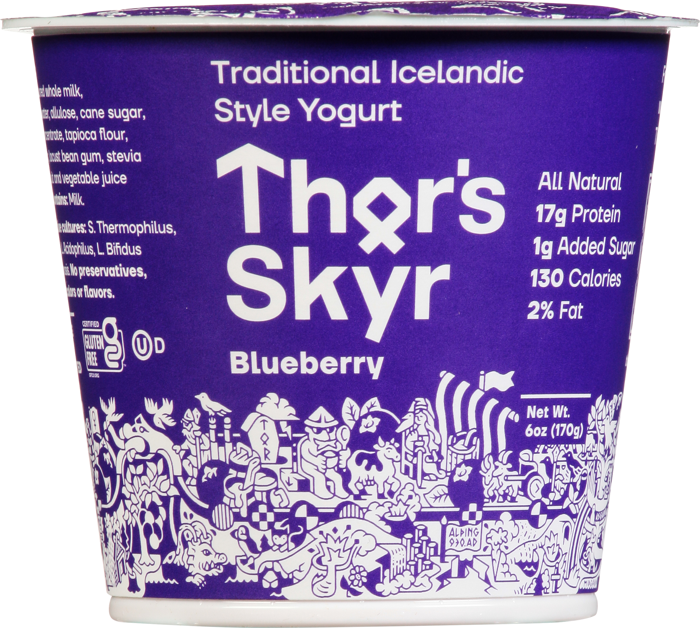 Yogurt, Traditional Icelandic Style, Blueberry