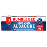 Bumble Bee® Solid White Albacore Tuna In Vegetable Oil 3-3 Oz. Cans image