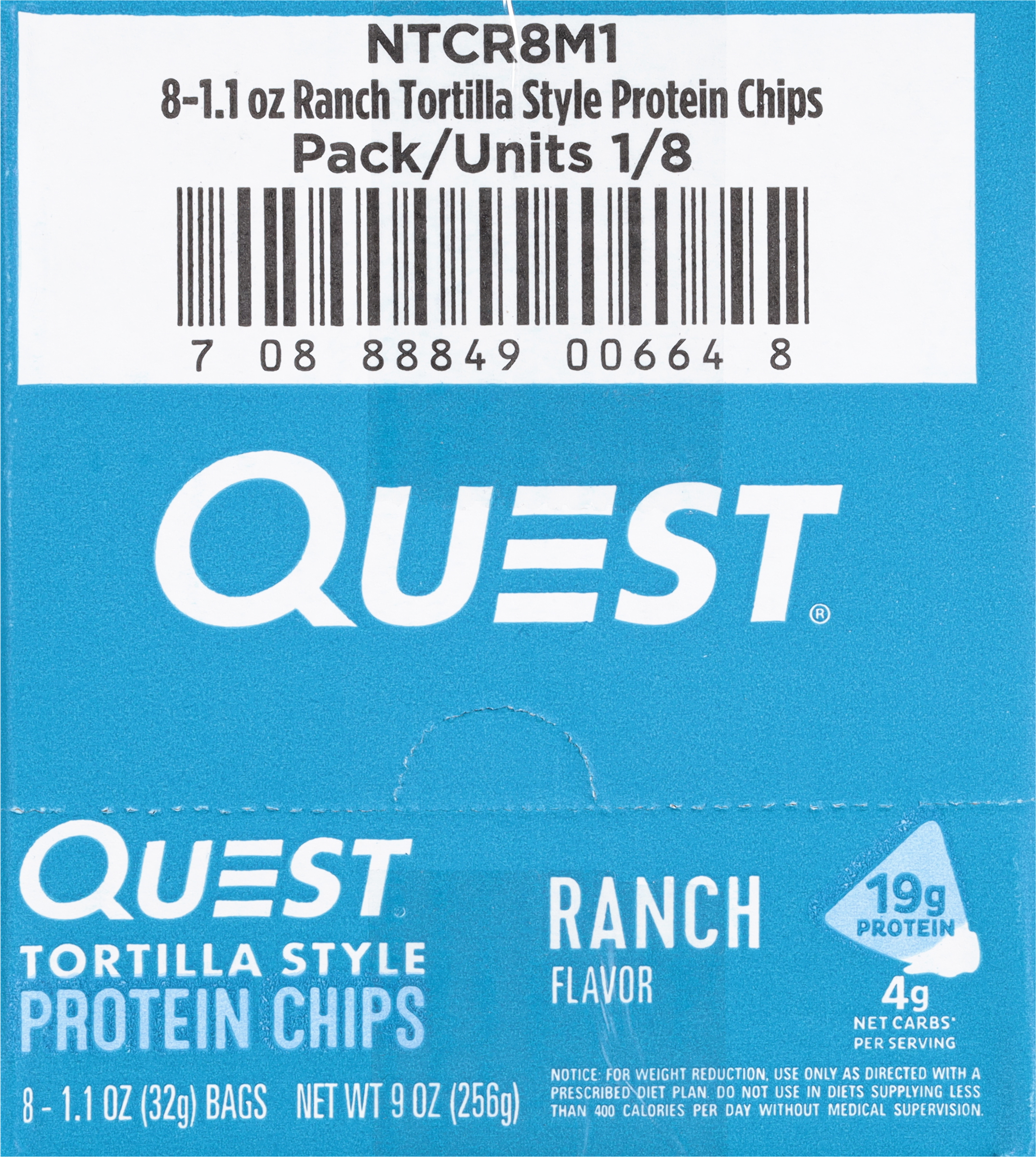 Protein Chips, Ranch Flavor, Tortilla Style