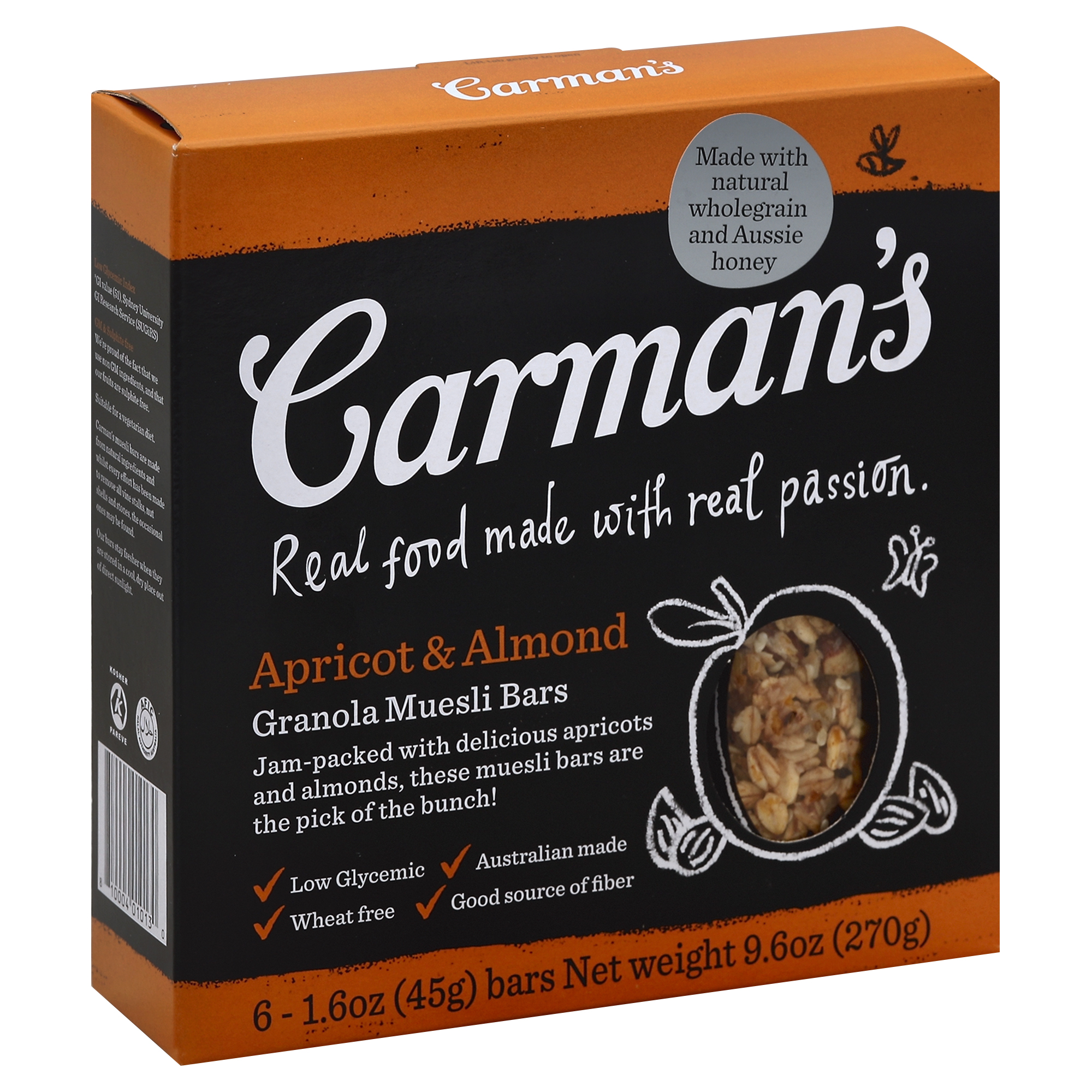 Carmans Granola Muesli Bars 6 Ea