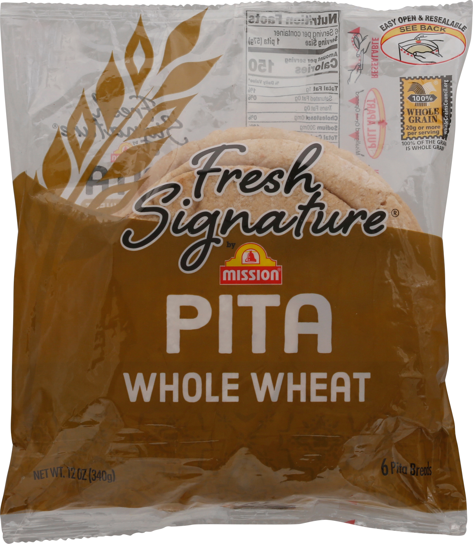 Pita Breads, Whole Wheat