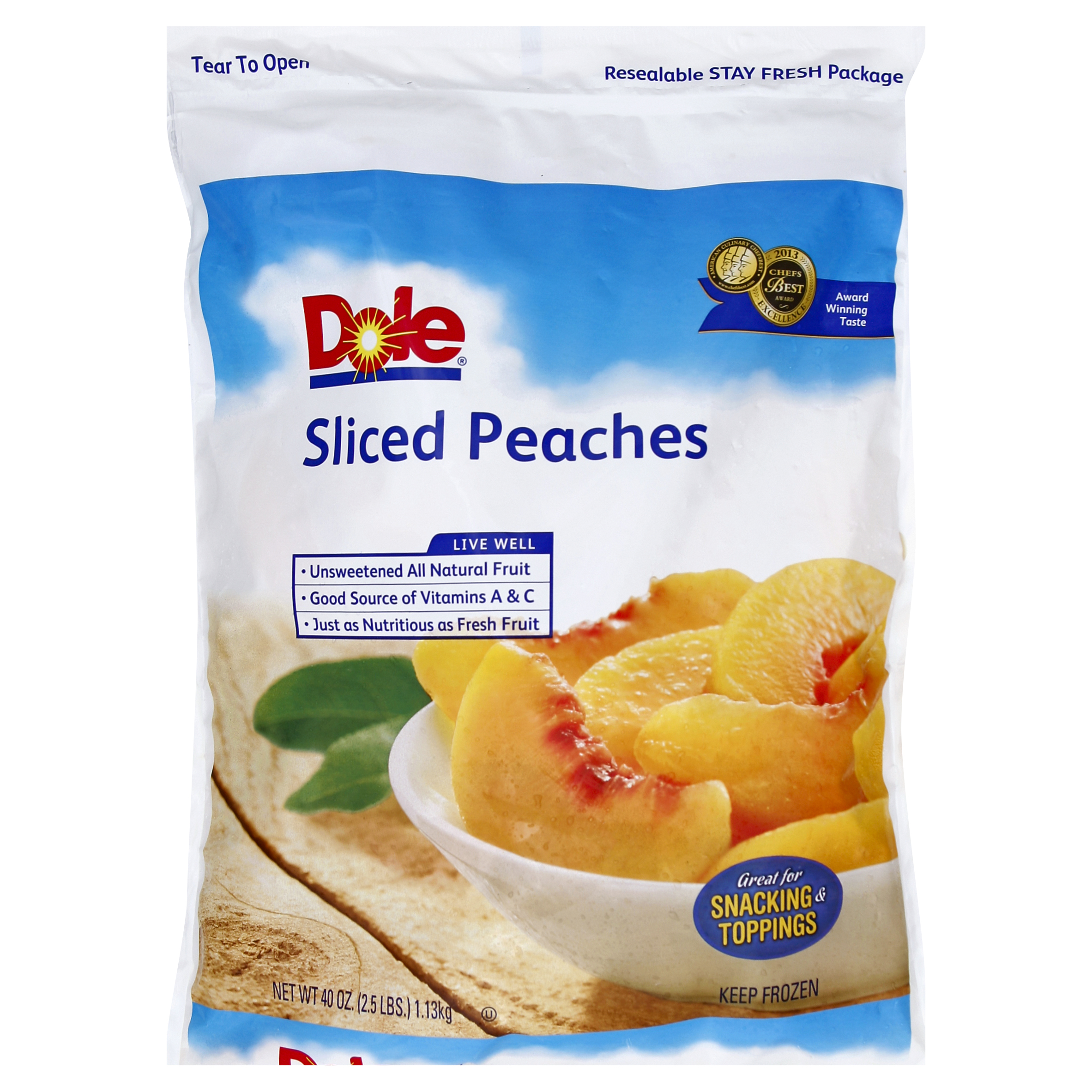 Dole Peaches 40 Oz