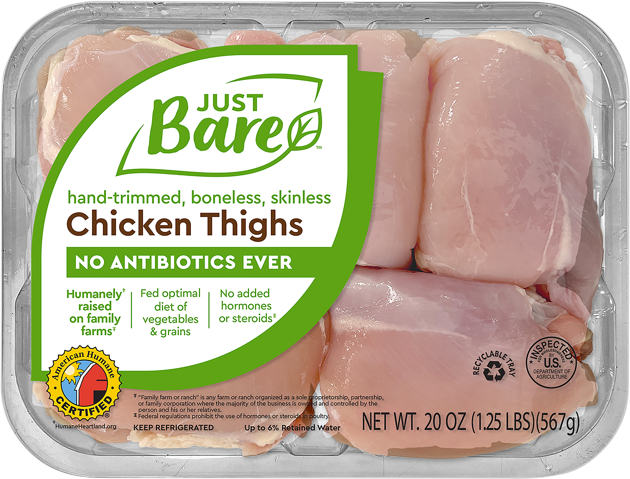 Chicken Thighs, Skinless, Boneless
