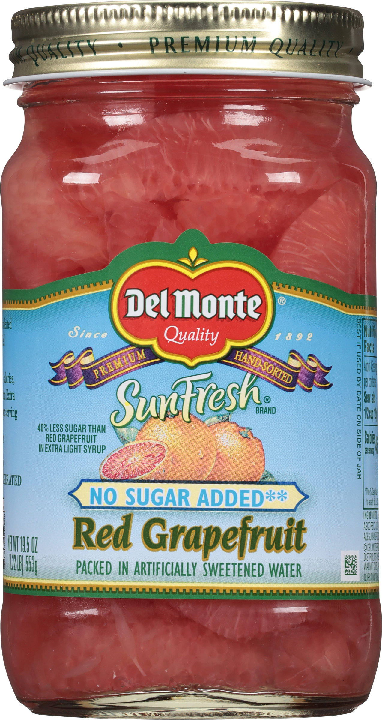 Red Grapefruit, No Sugar Added