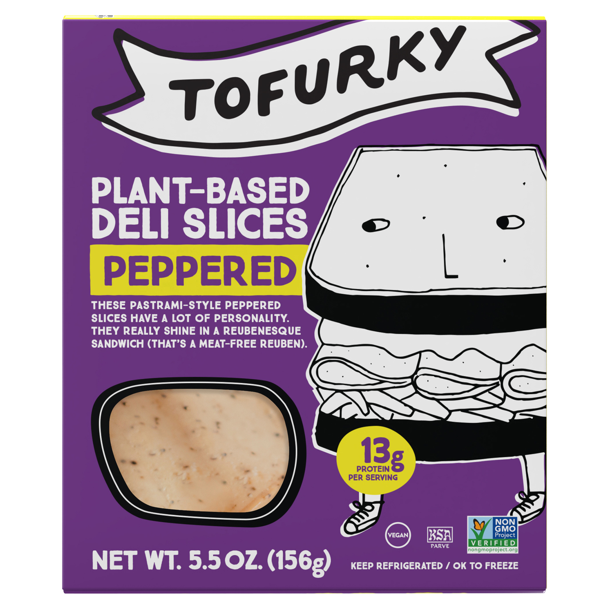 Deli Slices, Plant-Based, Peppered