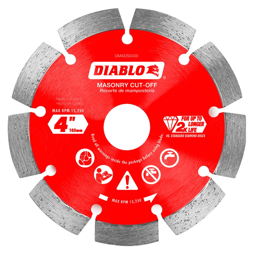 4" Segmented Diamond Cut-Off Disc Diablo
