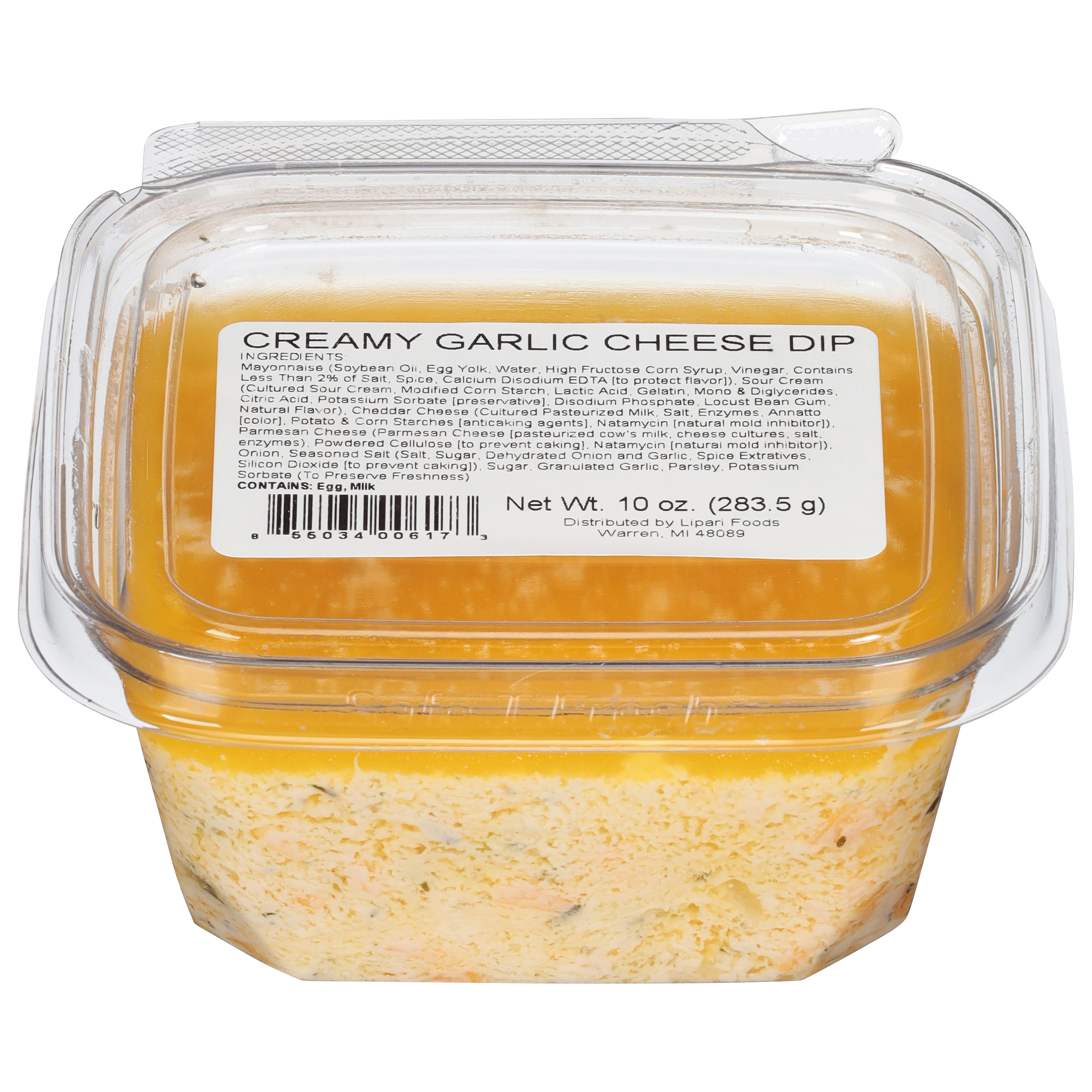 Lipari Old Tyme Creamy Garlic Cheese Dip 10 Oz