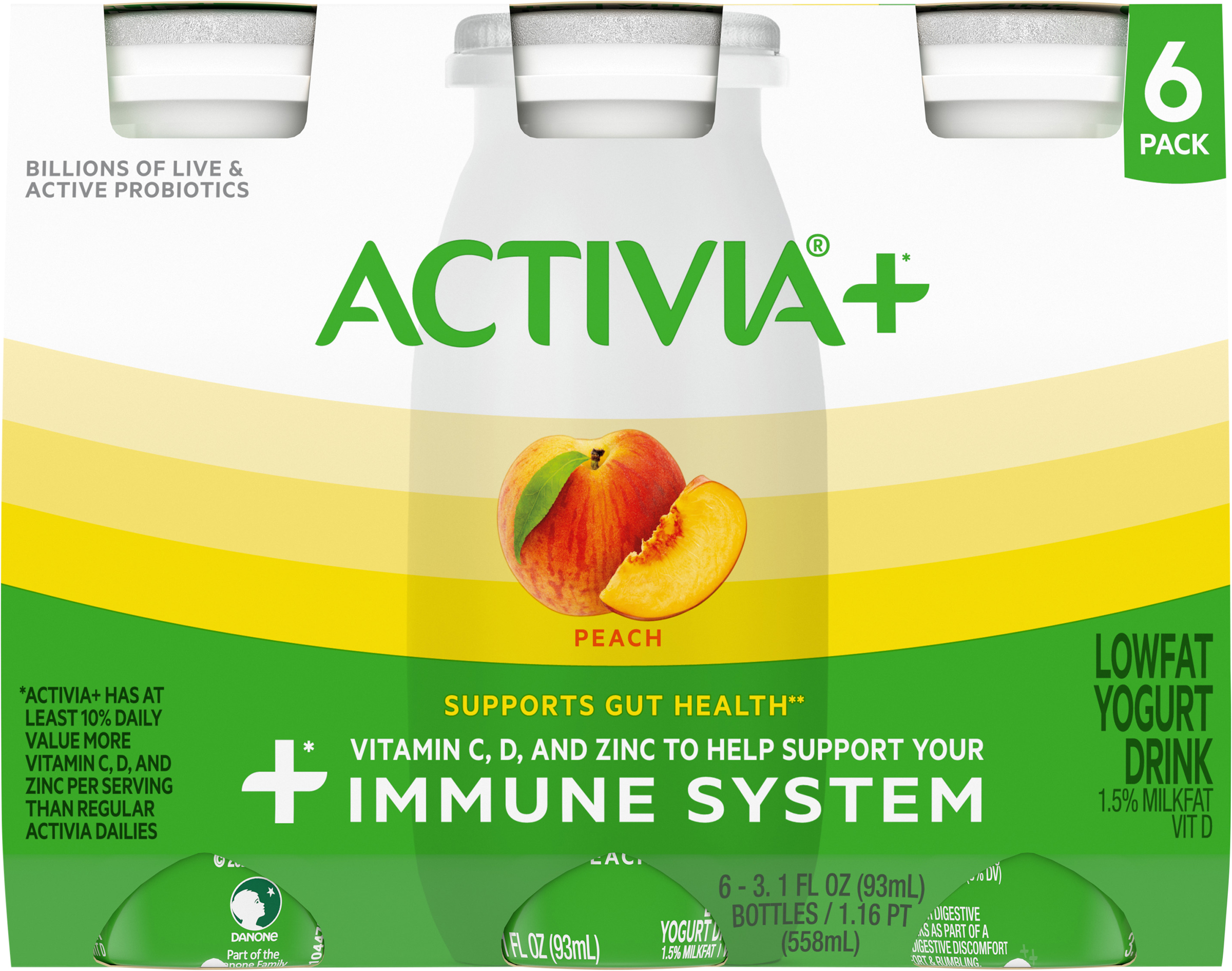 Yogurt Drink, Lowfat, Peach