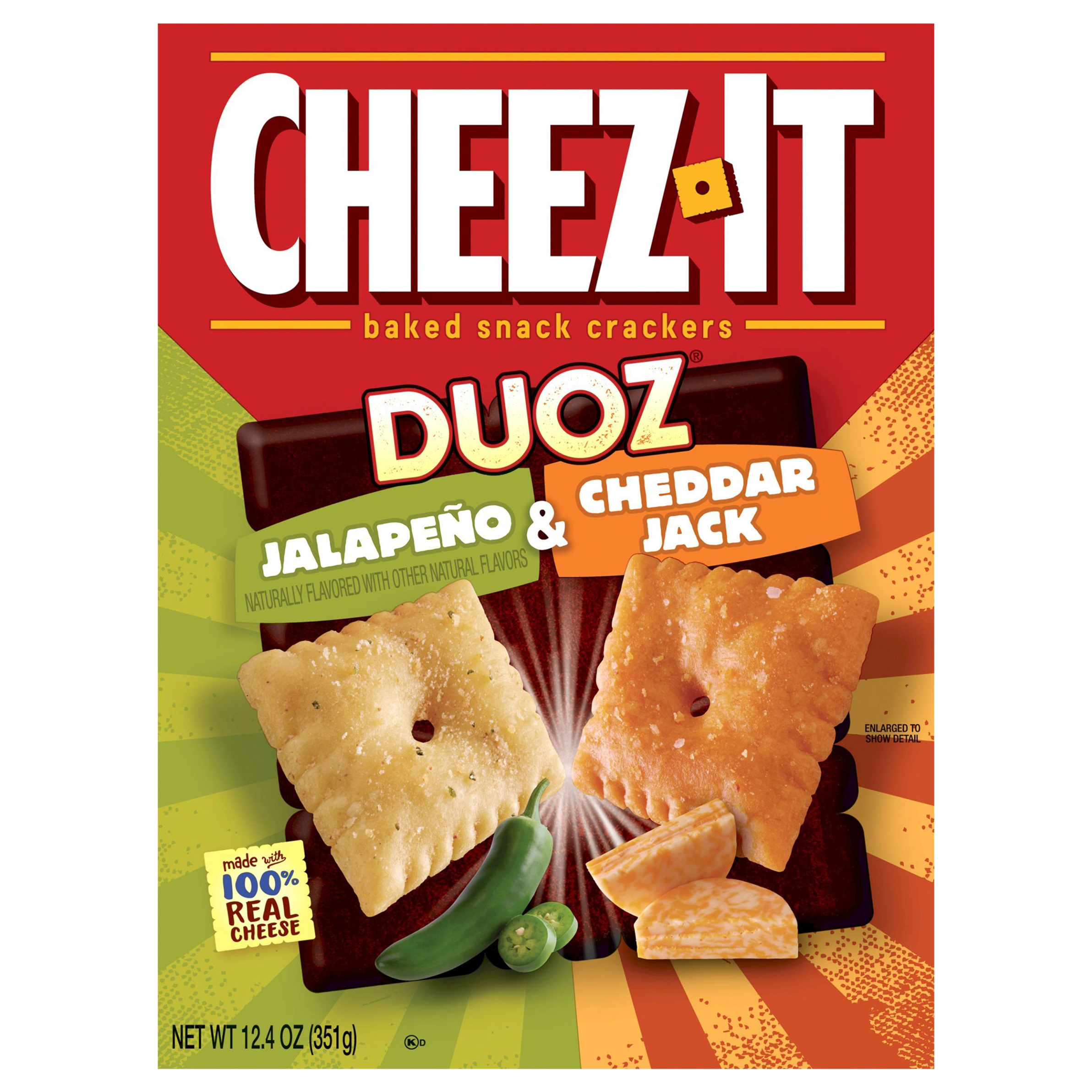 Snack Crackers, Baked, Jalapeno & Cheddar Jack
