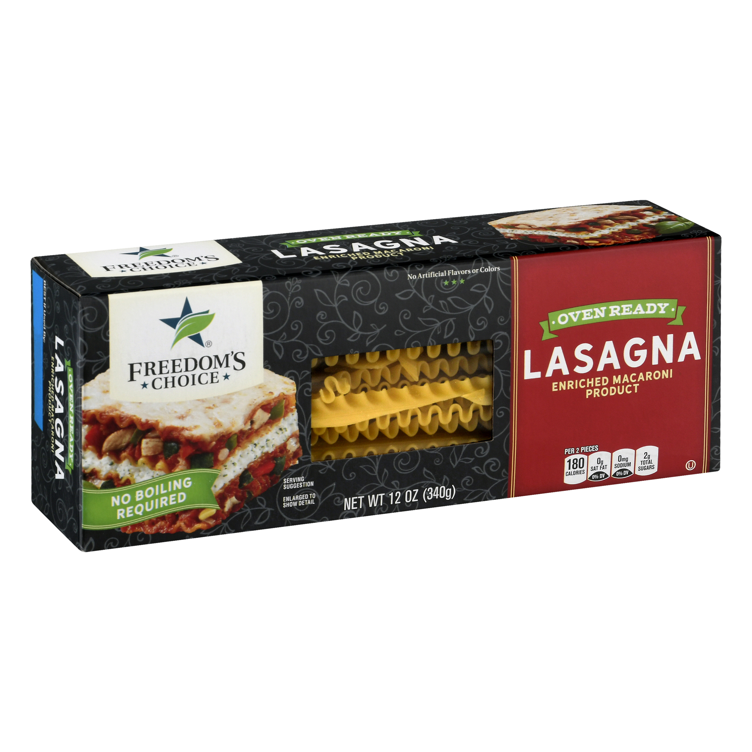 Freedom's Choice Oven Ready Lasagna 12 Oz