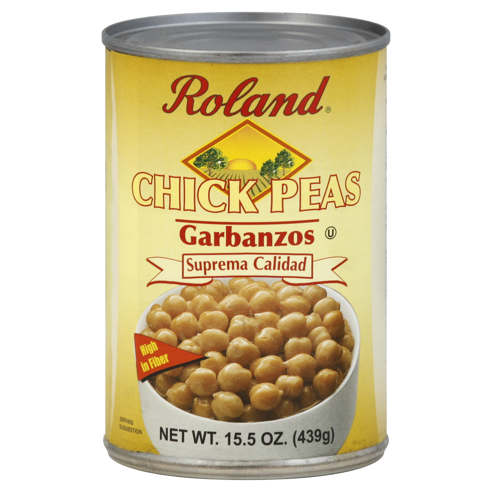 Roland Chick Peas 15.5 Oz