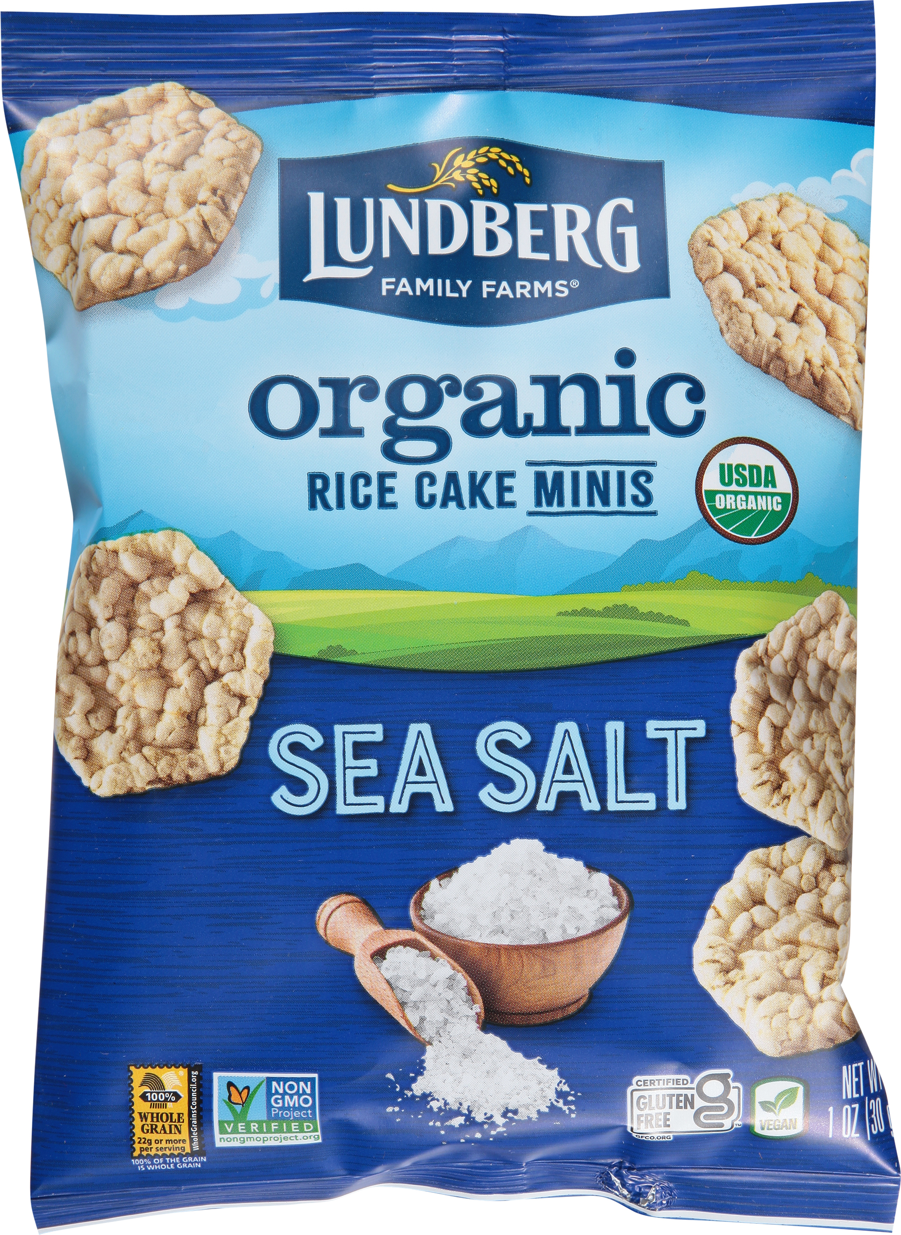 Rice Cakes, Organic, Sea Salt, Minis