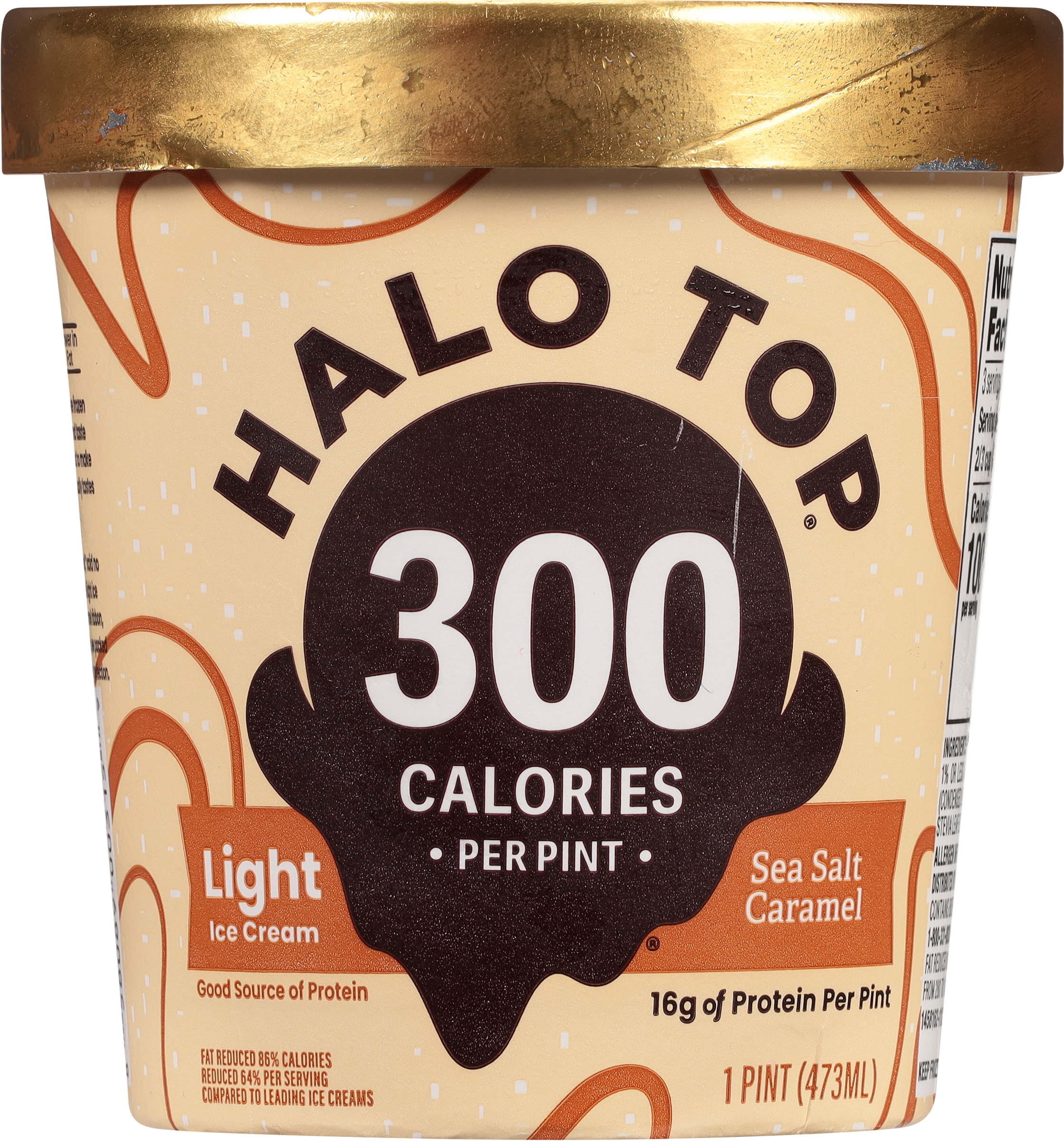 Halo Top Peanut Butter Cup Ice Cream 473Ml - Tesco Groceries