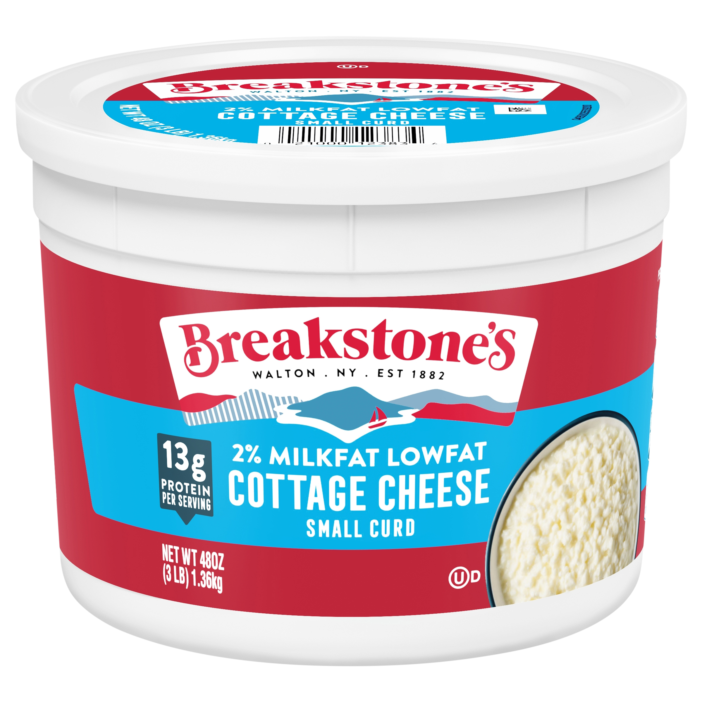 Cottage Cheese, Small Curd, 2% Milkfat, Lowfat