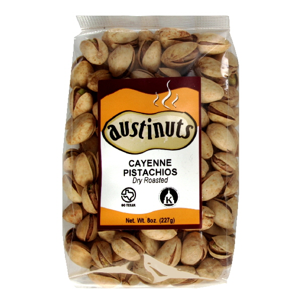 Austinuts Cayenne Pistachios 8 Oz