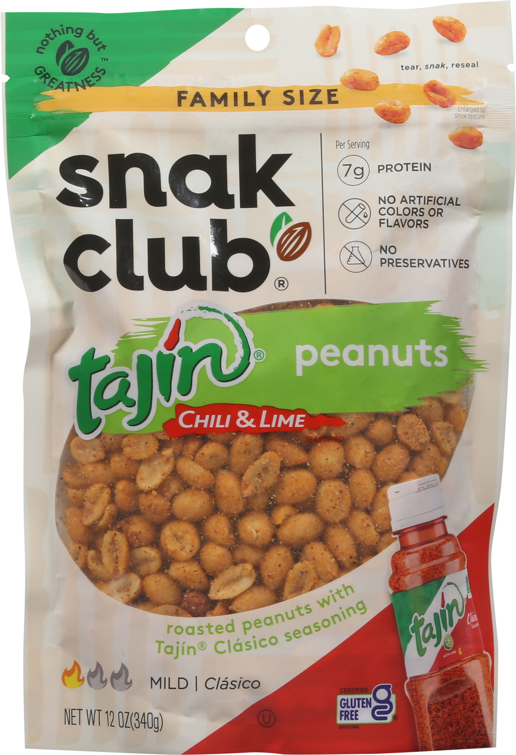 Peanuts, Tajin Chili & Lime, Mild, Family Size