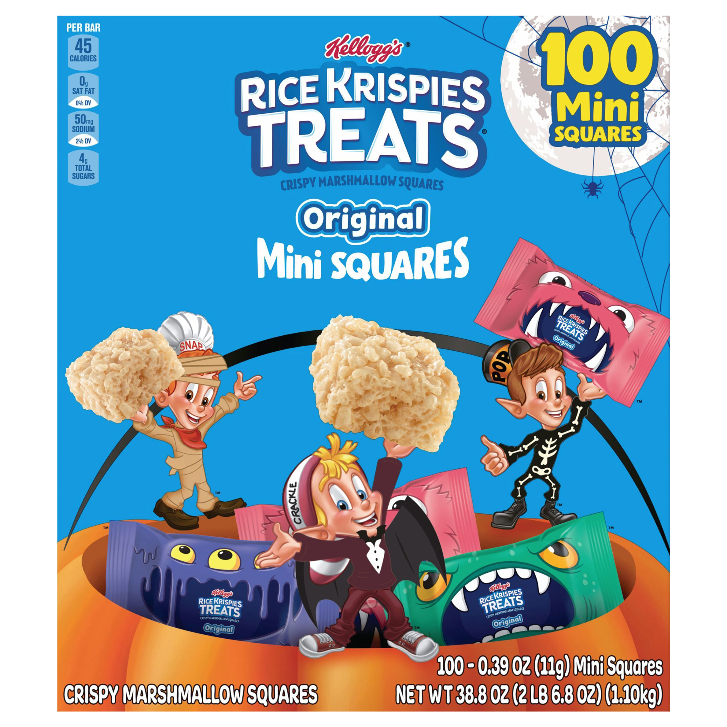Crispy Marshmallow Squares, Original, Mini Squares