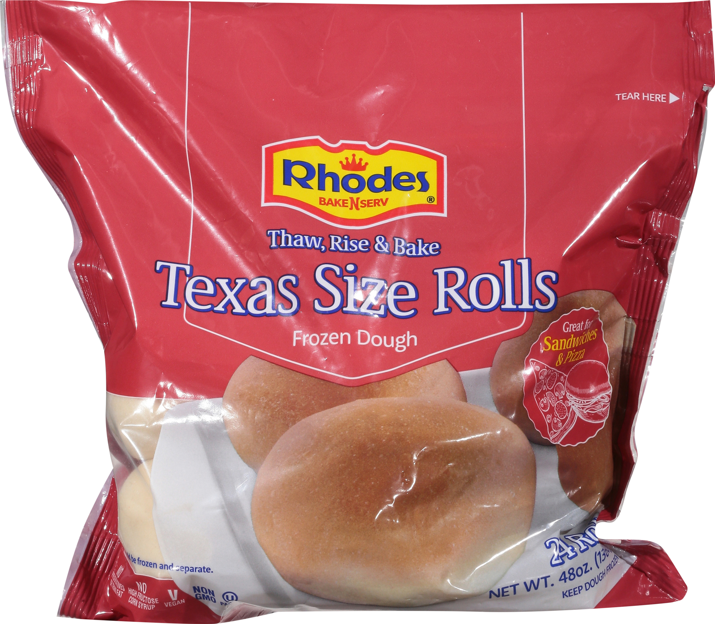 Rolls, Texas Size, Frozen Dough