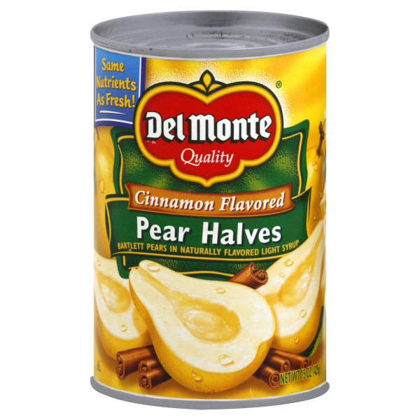 Del Monte Pear Halves 15 Oz