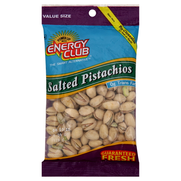 Energy Club Pistachios 4.5 Oz
