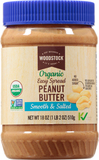 Peanut Butter, Organic, Smooth & Salted