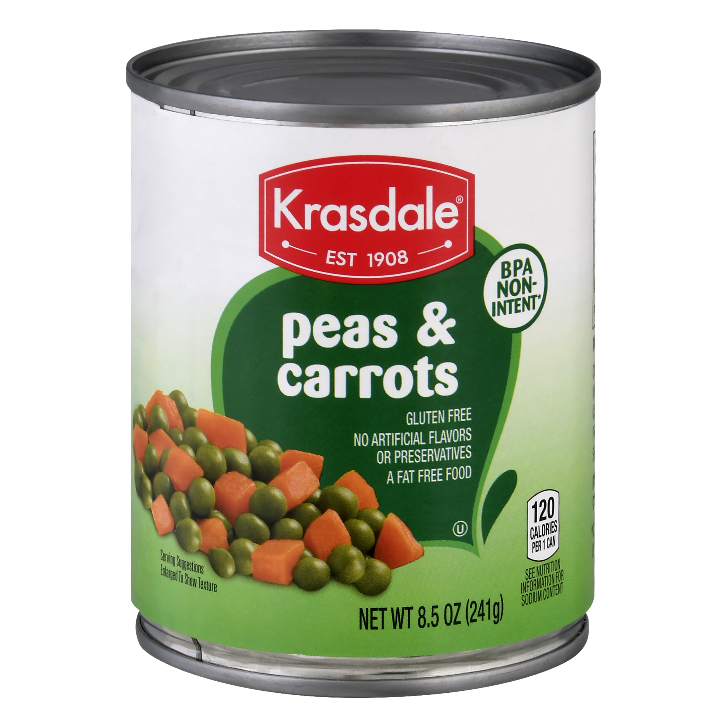 Krasdale Peas & Carrots 8.5 Oz