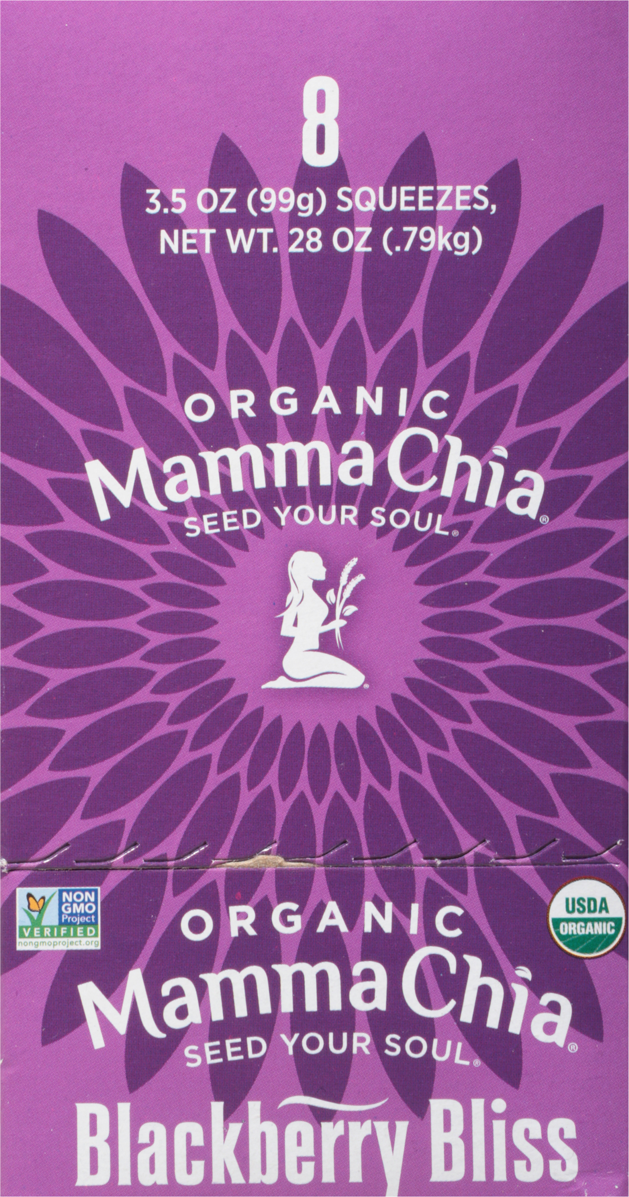 Chia Squeeze, Organic, Blackberry Bliss