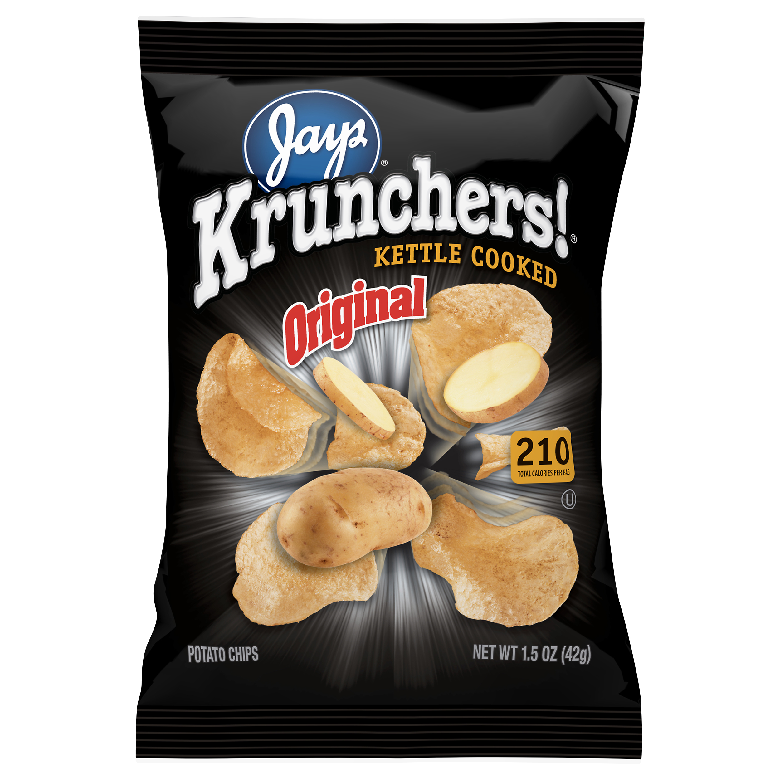 Jays Krunchers Kettle Cooked Original Potato Chips 1.5 Oz