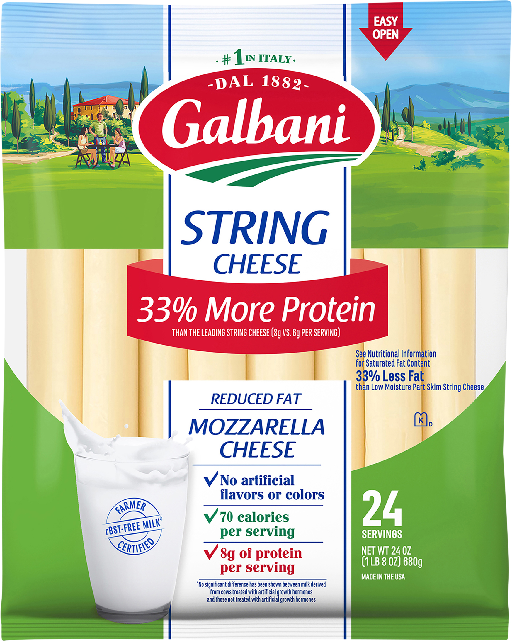 String Cheese, Reduced Fat, Mozzarella