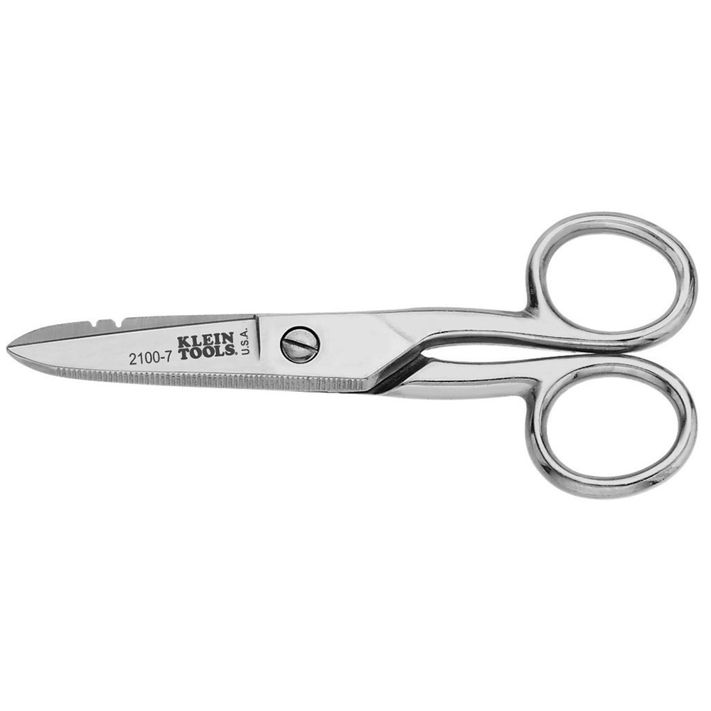 Deli Scissors Tin Snips Heavy Duty Scissors Industrial Scissors Electrician  Scissors -Easy Cutting Electrical Cable Notch Cuts