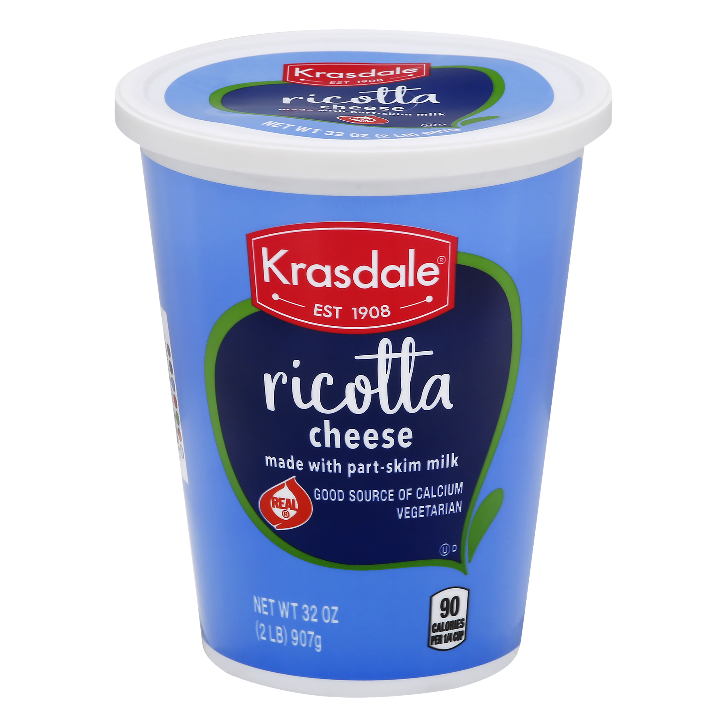 Krasdale Part-skim Ricotta Cheese 32 Oz