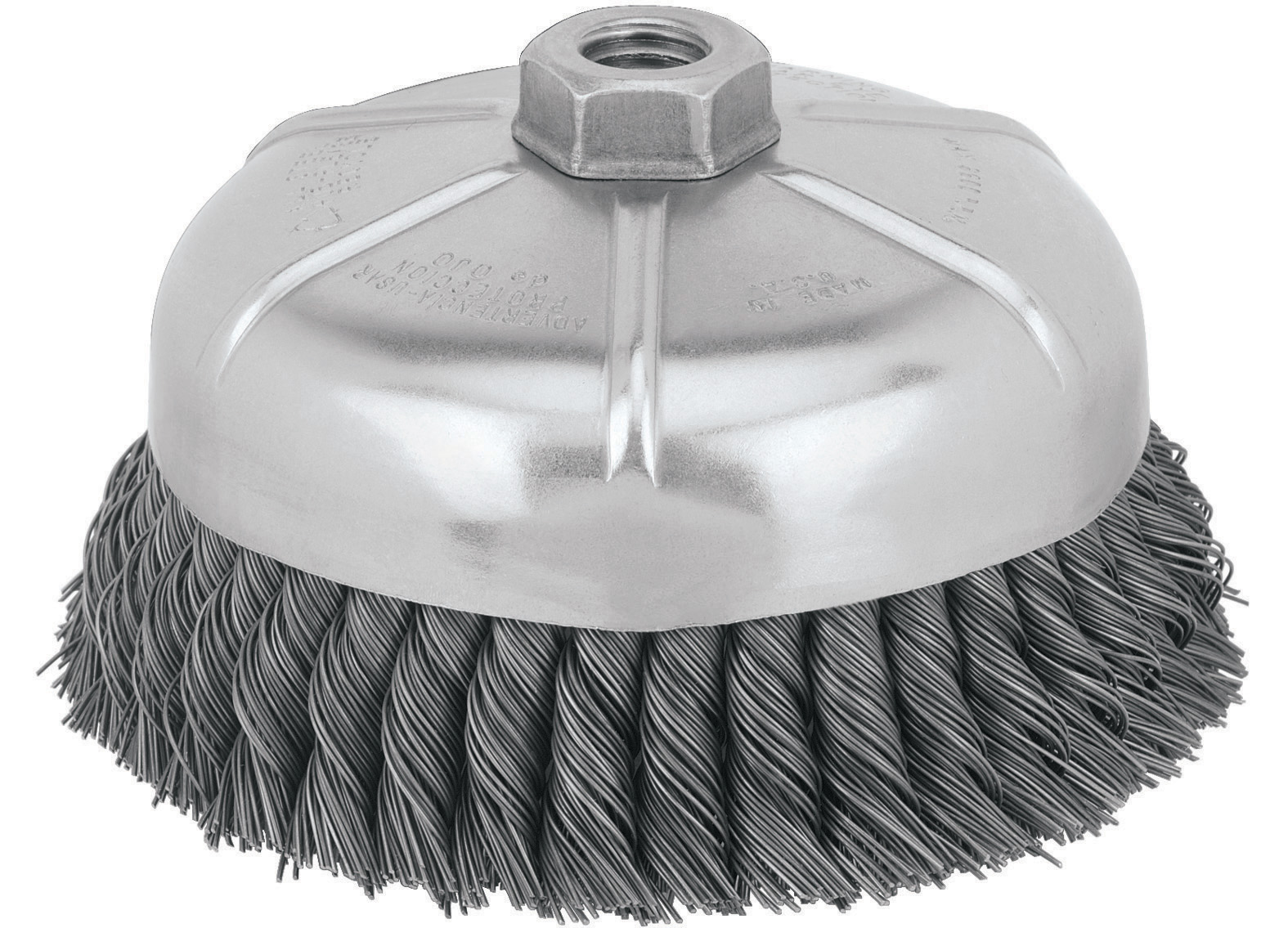 4 x 5/8-11 Crimped Wire Cup Brush (Carbon Steel)