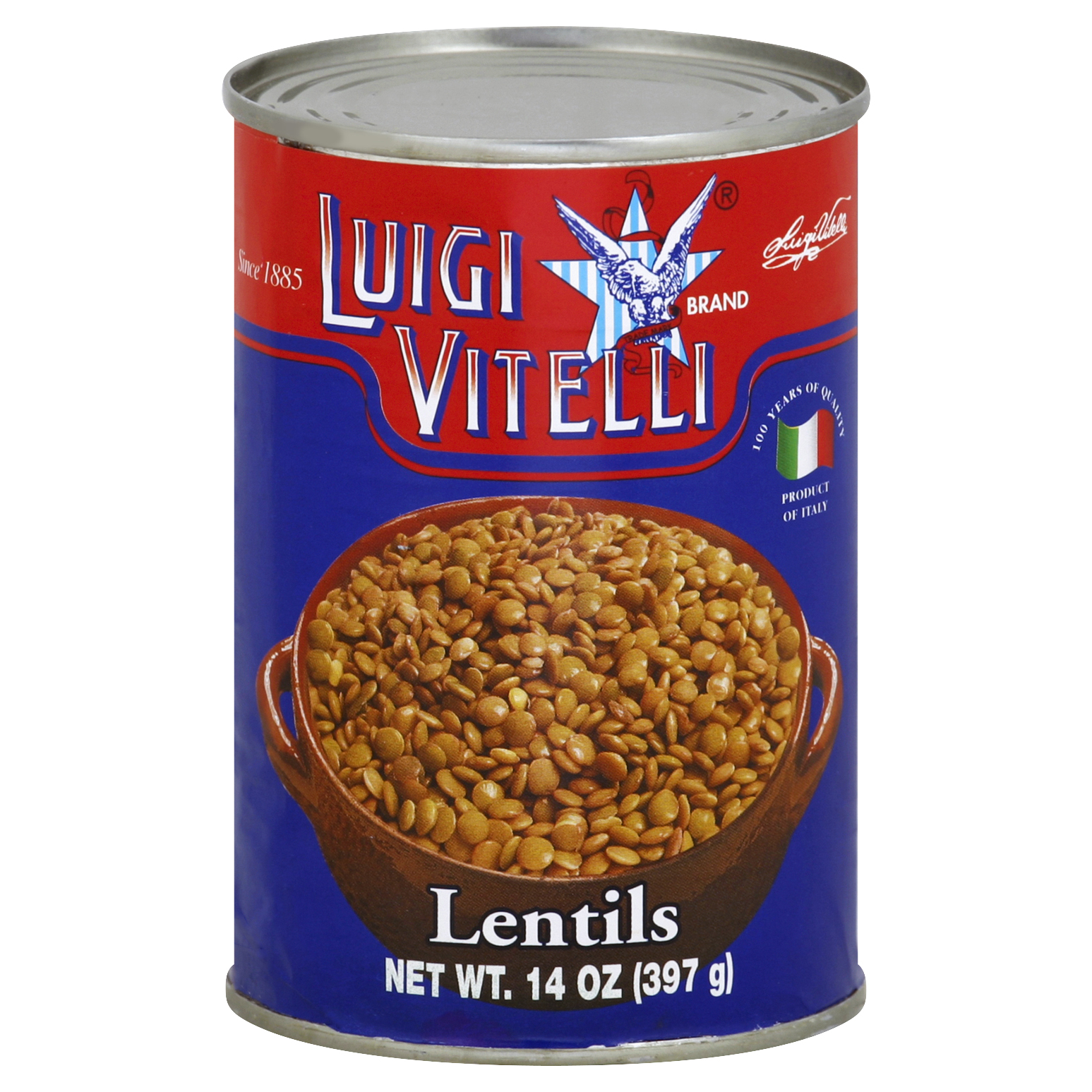 Luigi Vitelli Lentils 14 Oz