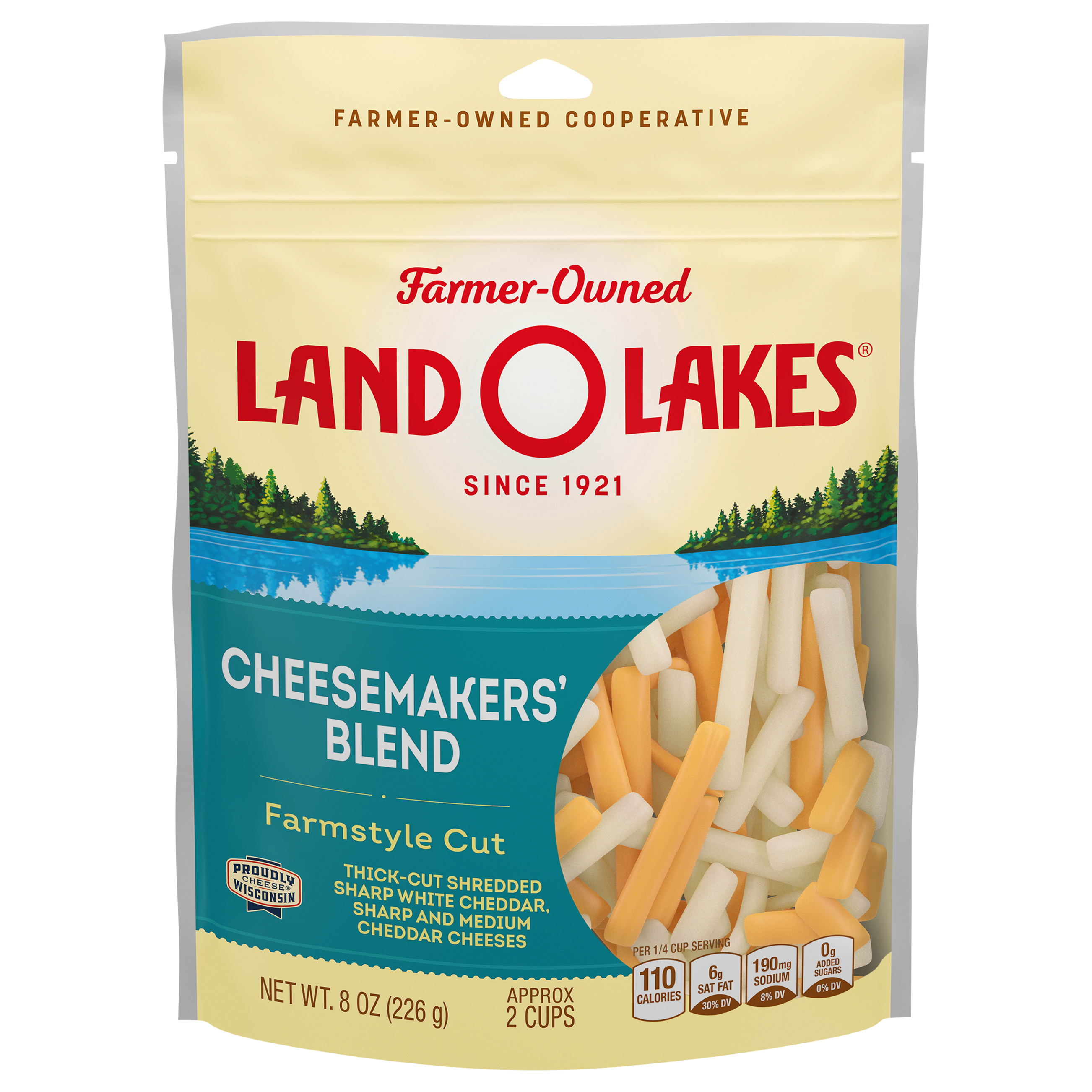 Shredded Cheese, Cheesemakers' Blend, Farmstyle Cut