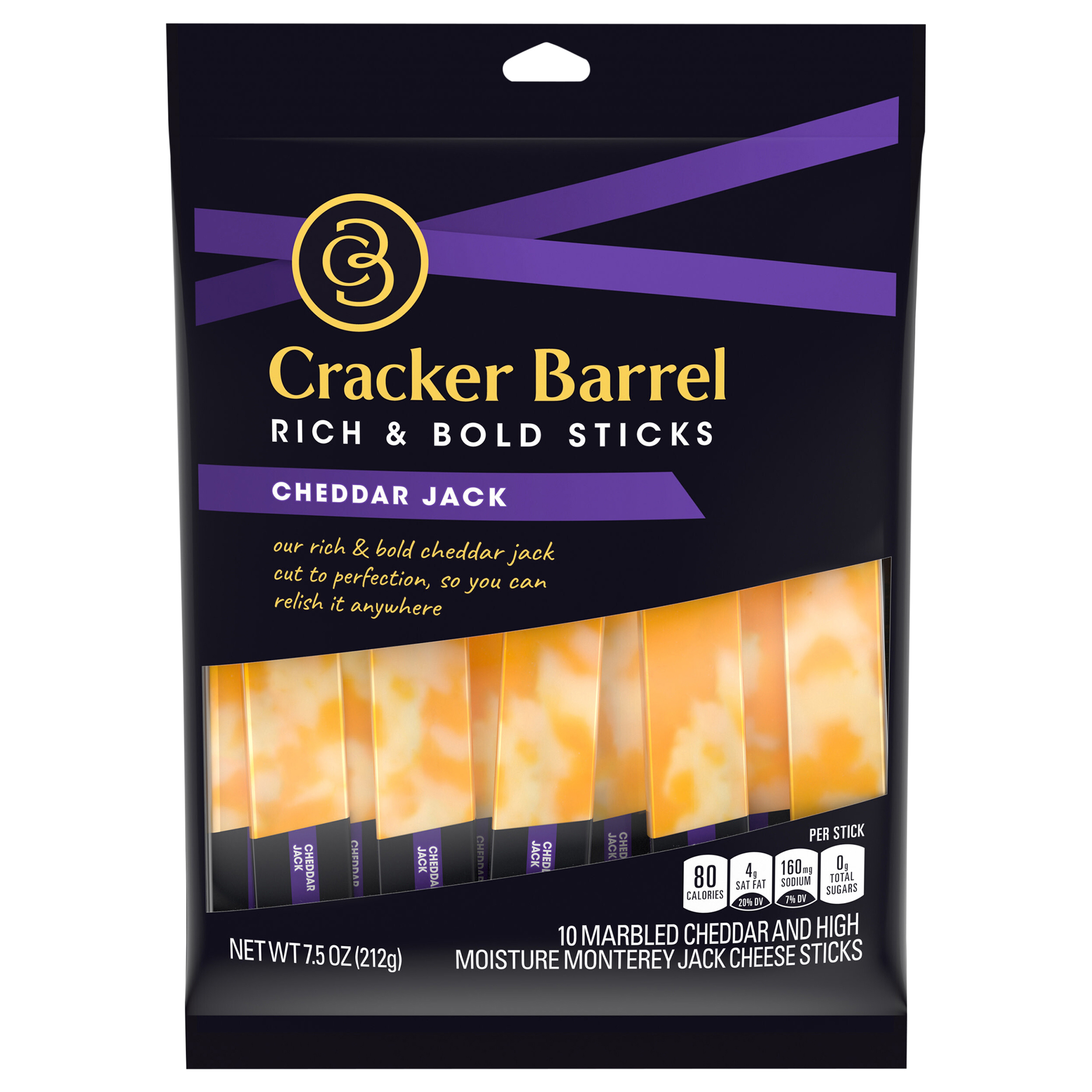 Cheese Sticks, Cheddar Jack, Rich & Bold Sticks