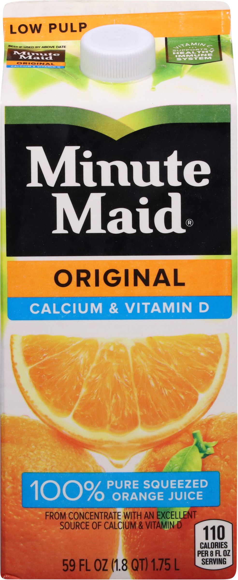 Calories in Orange Juice from Minute Maid