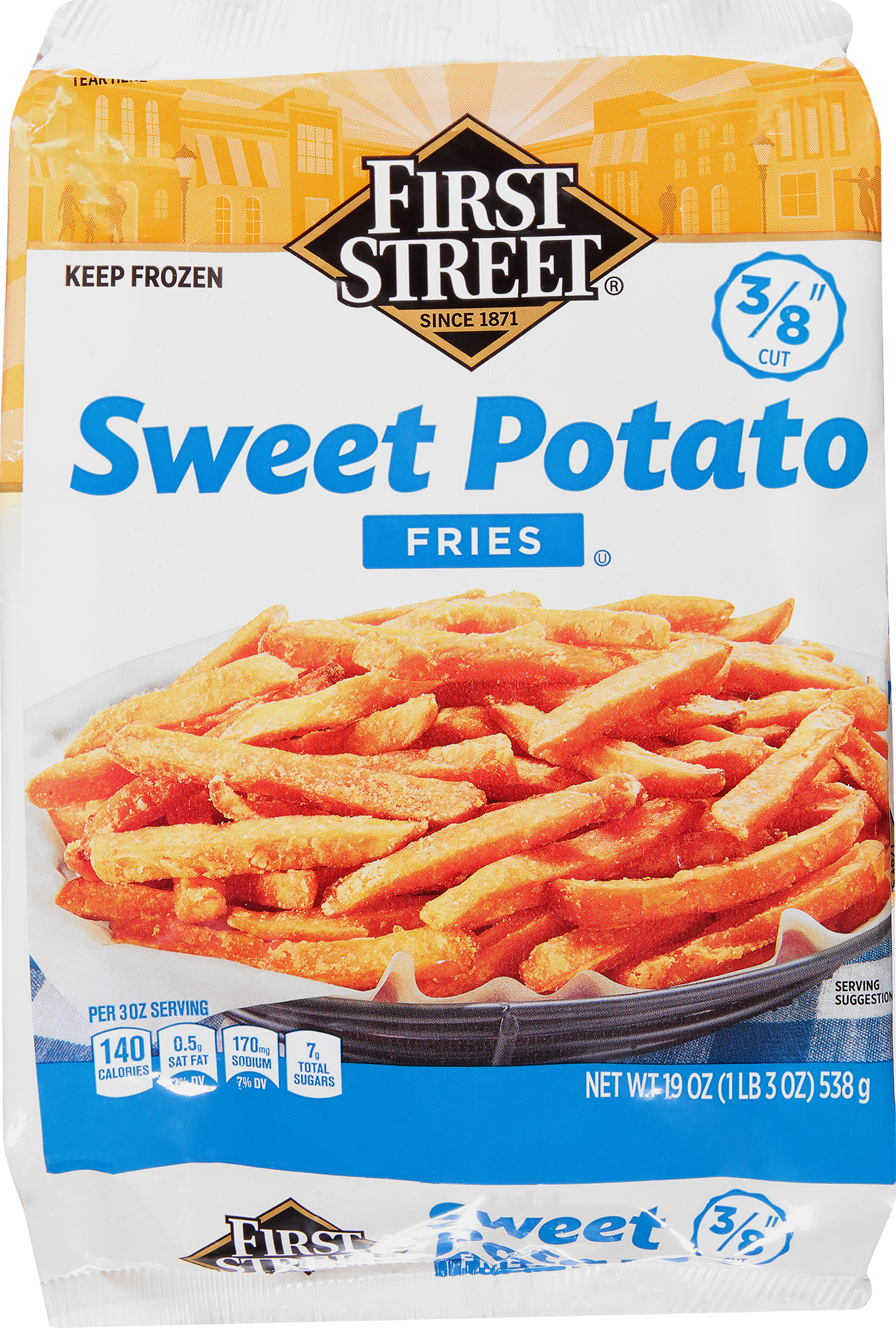 Fries, Sweet Potato, 3/8 Inch Cut