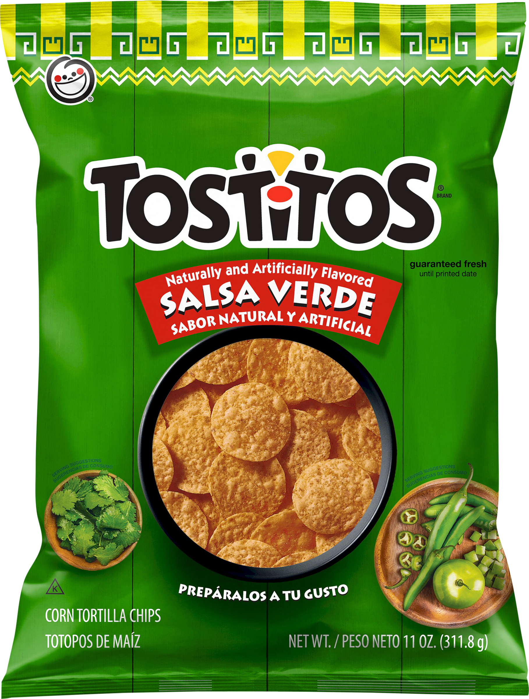 Corn Tortilla Chips, Salsa Verde