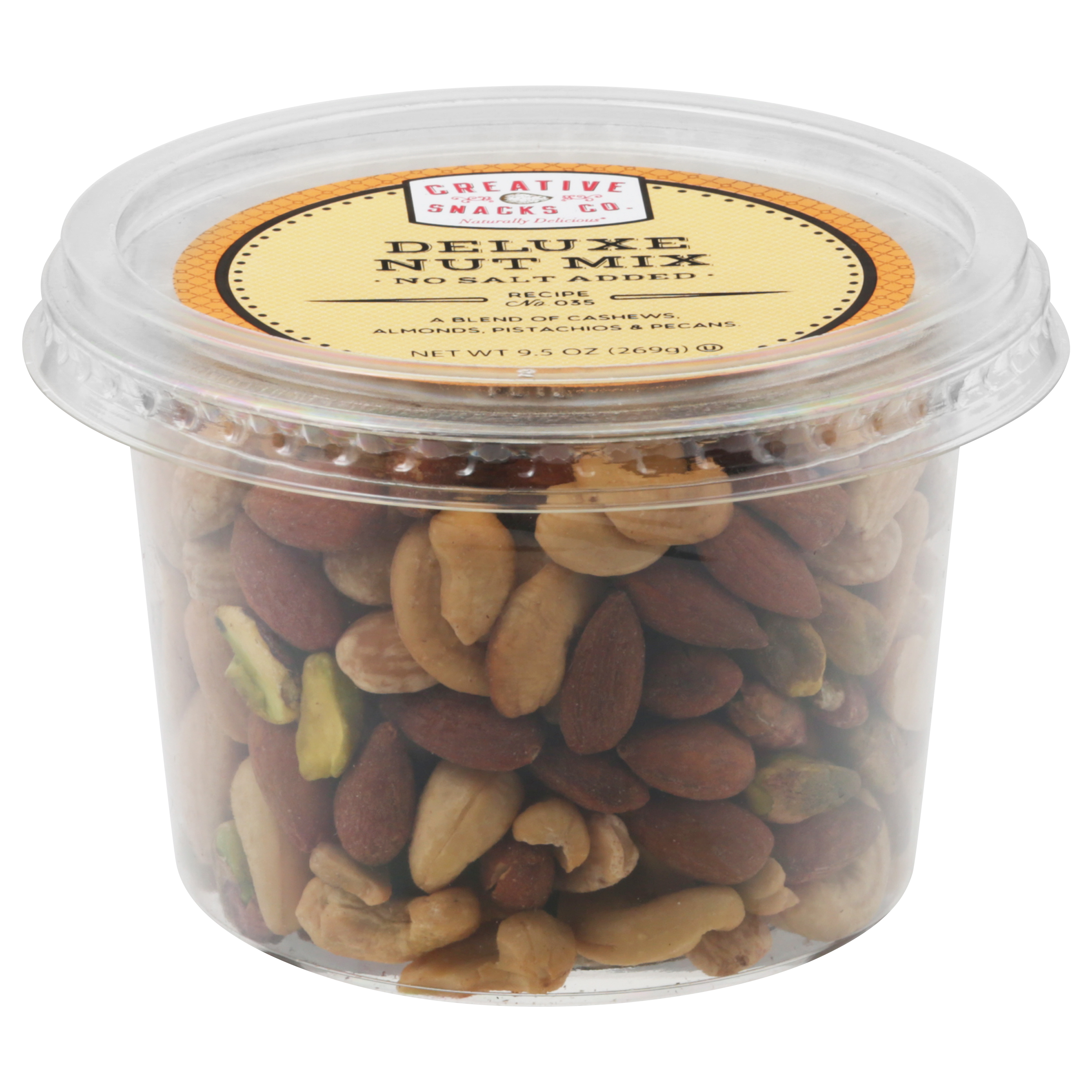 Creative Snacks No Salt Added Deluxe Nut Mix 9.5 Oz