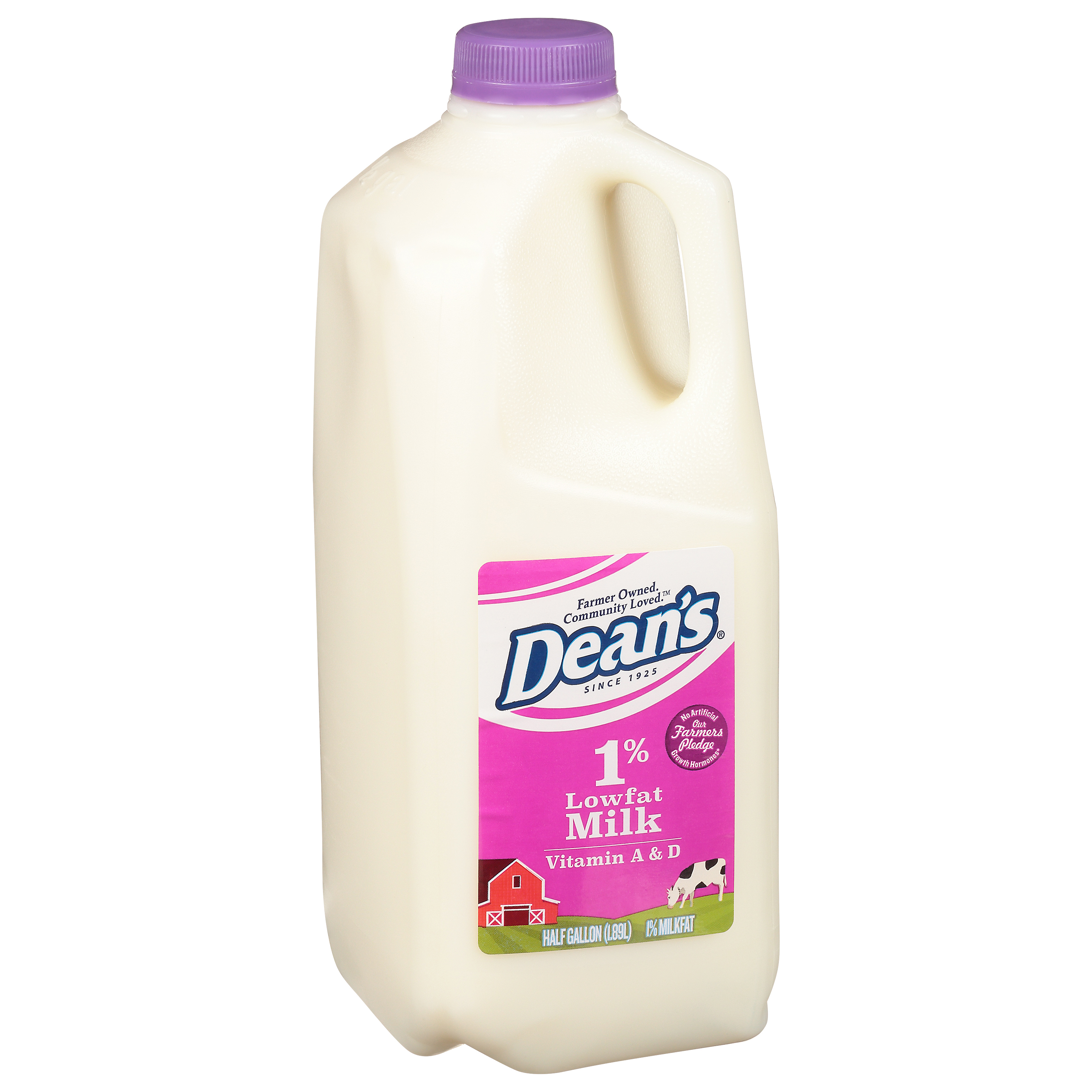 Dean's 1% Lowfat Milk 0.5 Gal